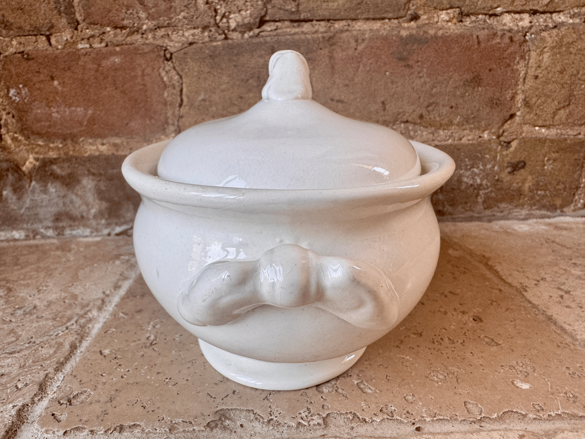 rare antique white ironstone ashworth bros serving tureen dish king george vi cypher monogram royal household memorabilia