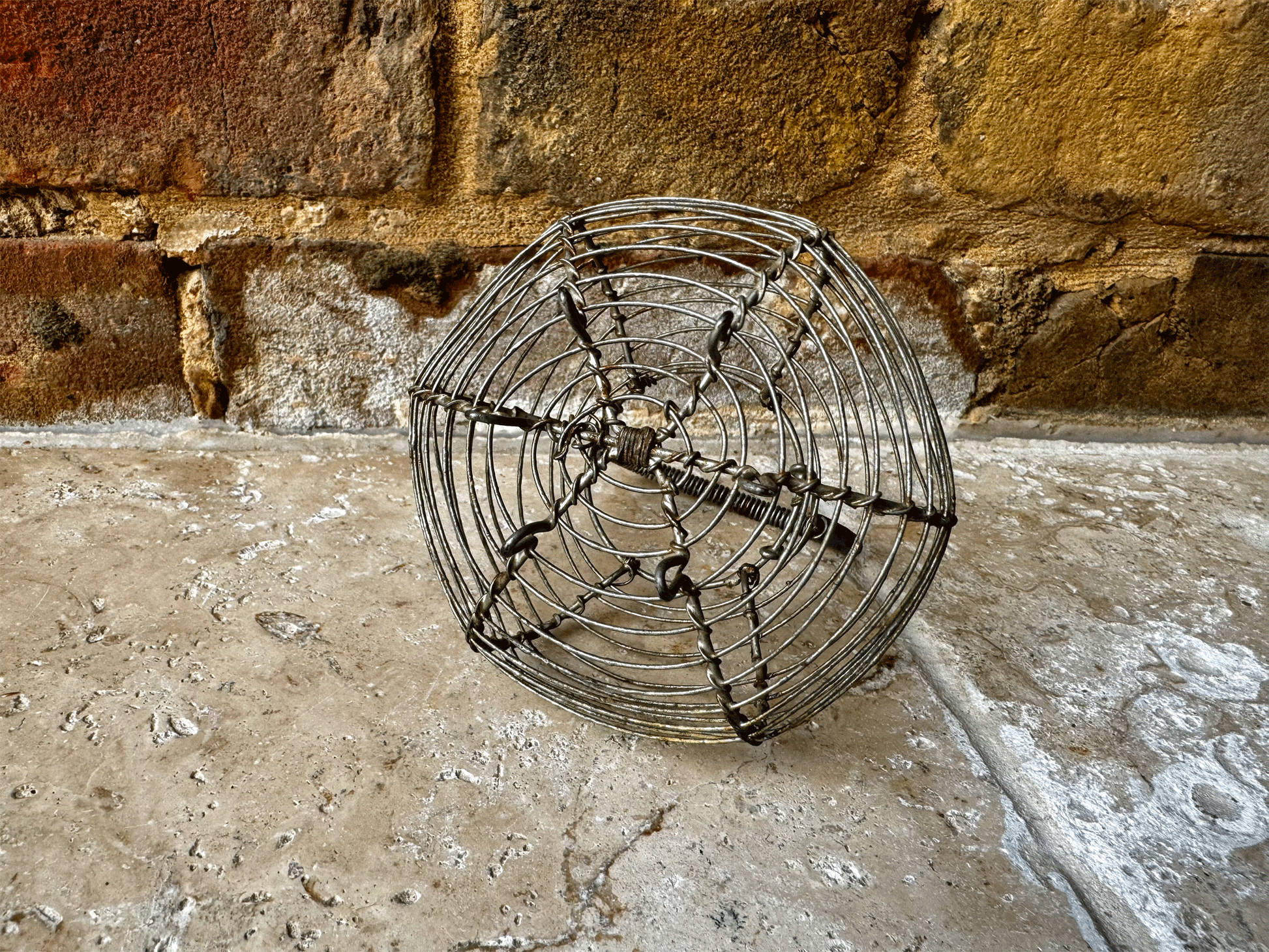 vintage french mid century wirework garlic basket