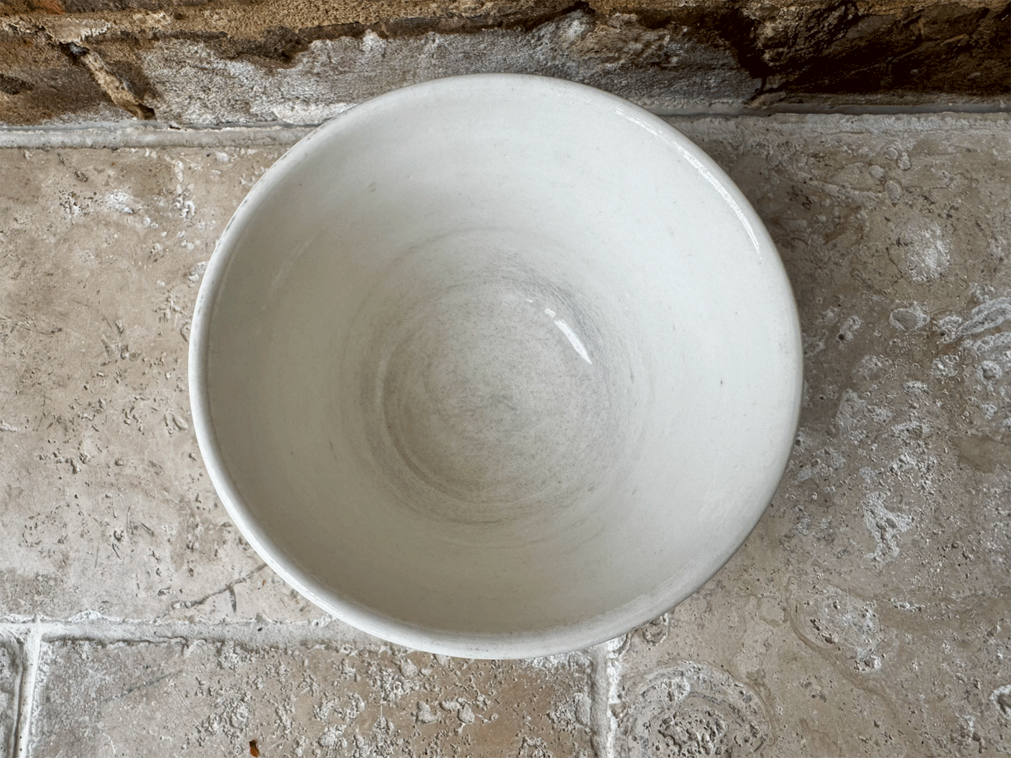 antique english white ironstone fortnum mason piccadilly pudding basin bowl advertising