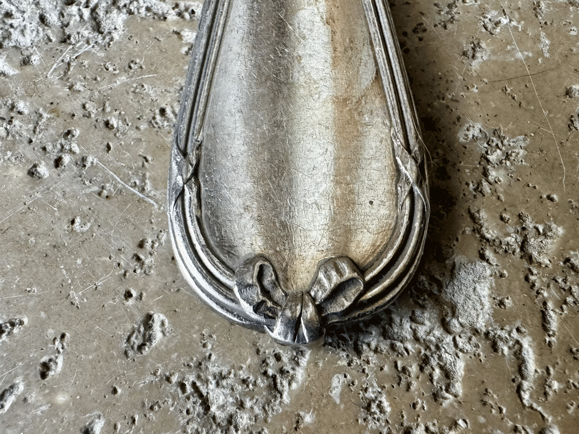 antique christofle rubans large flatware serving set fork spoon