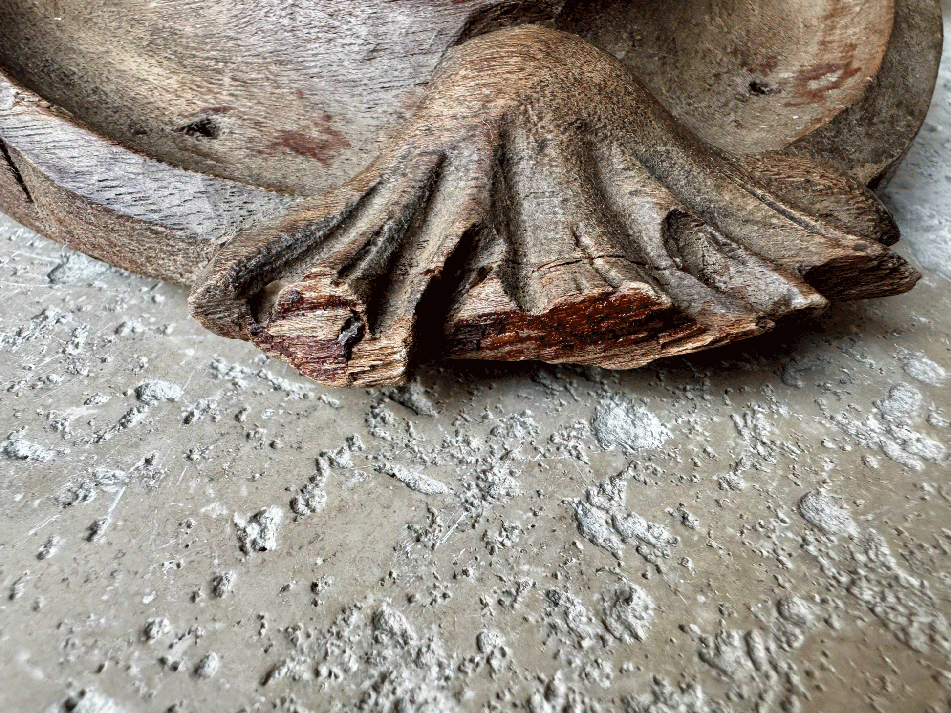 antique french 19th century 1800s deeply carved decorative wall panel pelmet