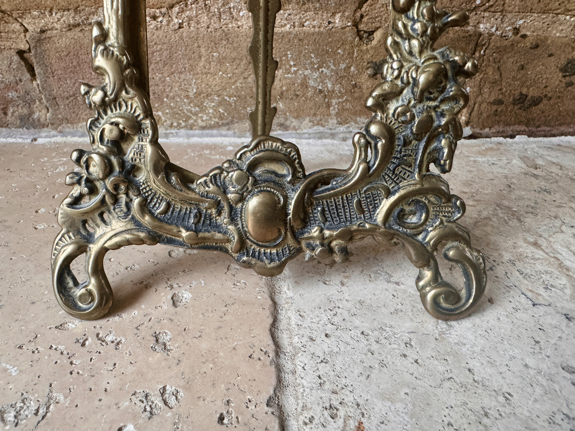 vintge french brass rococo style decorative photo picture frame