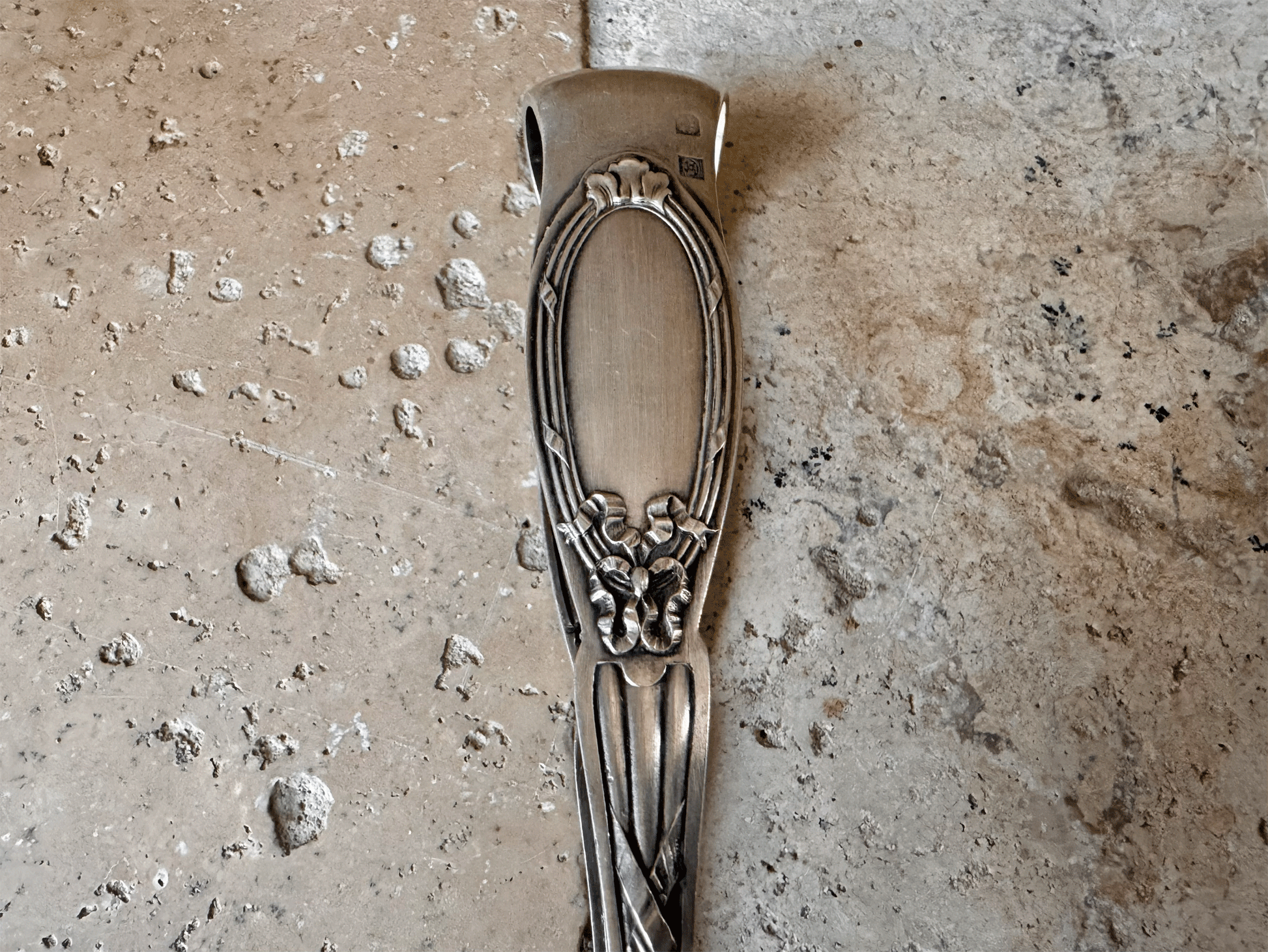 atique french silver plated sugar tong lion feet clasps bows ribbos christofle