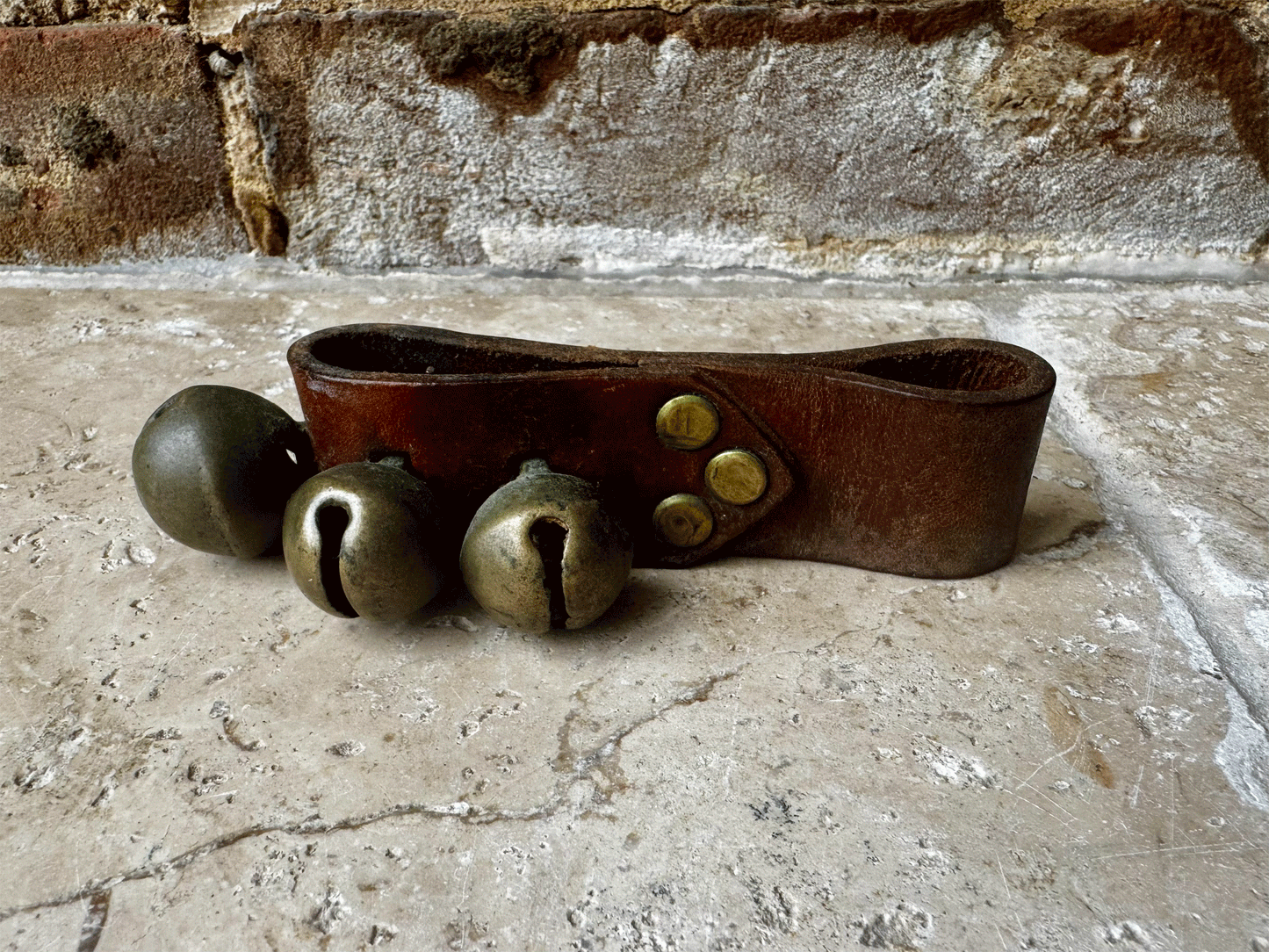 antique french set goat bells vintage christmas rustic decor decoration