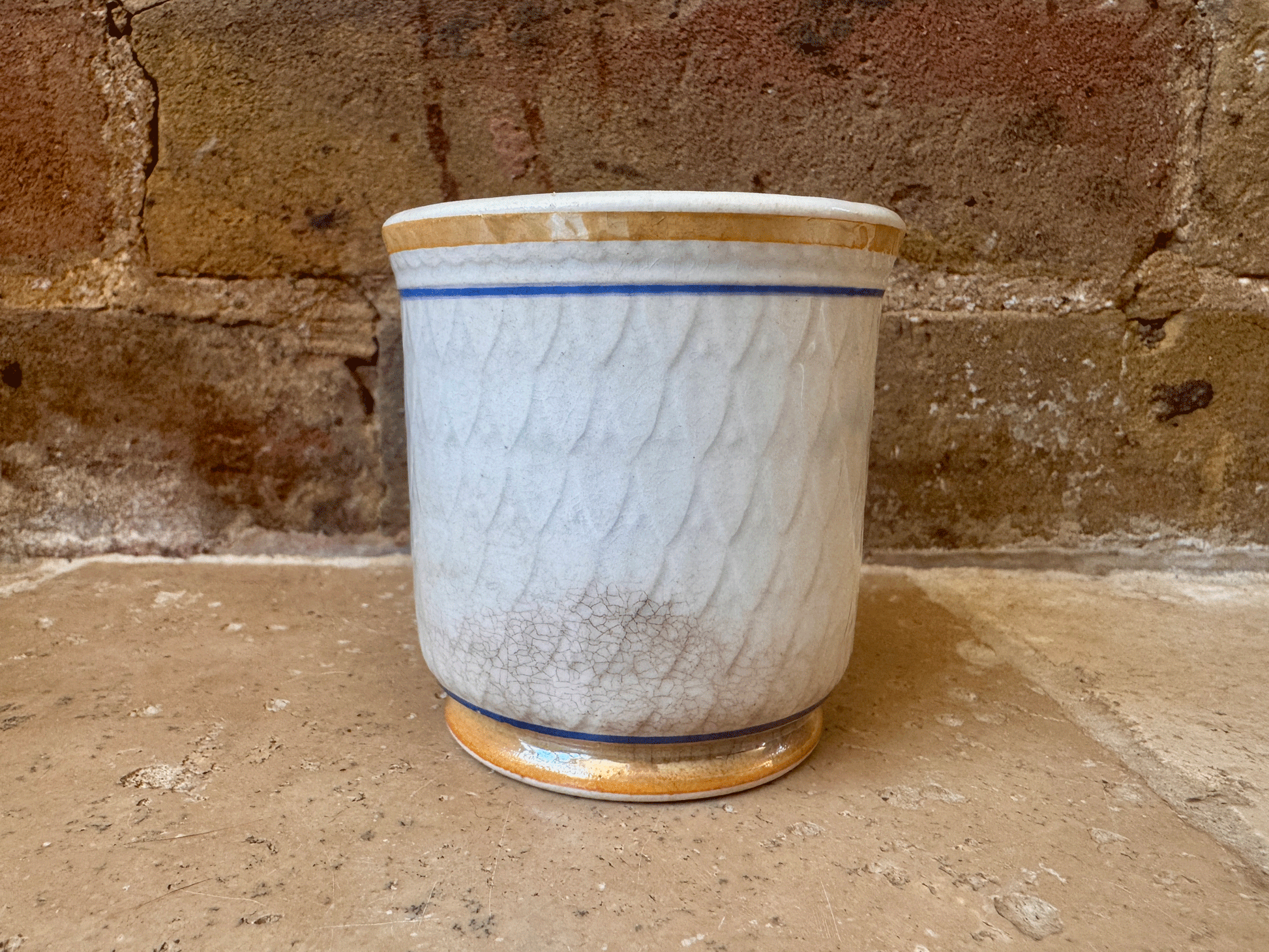 antique french irpnstone kitchen canister pinch pot poivre pepper