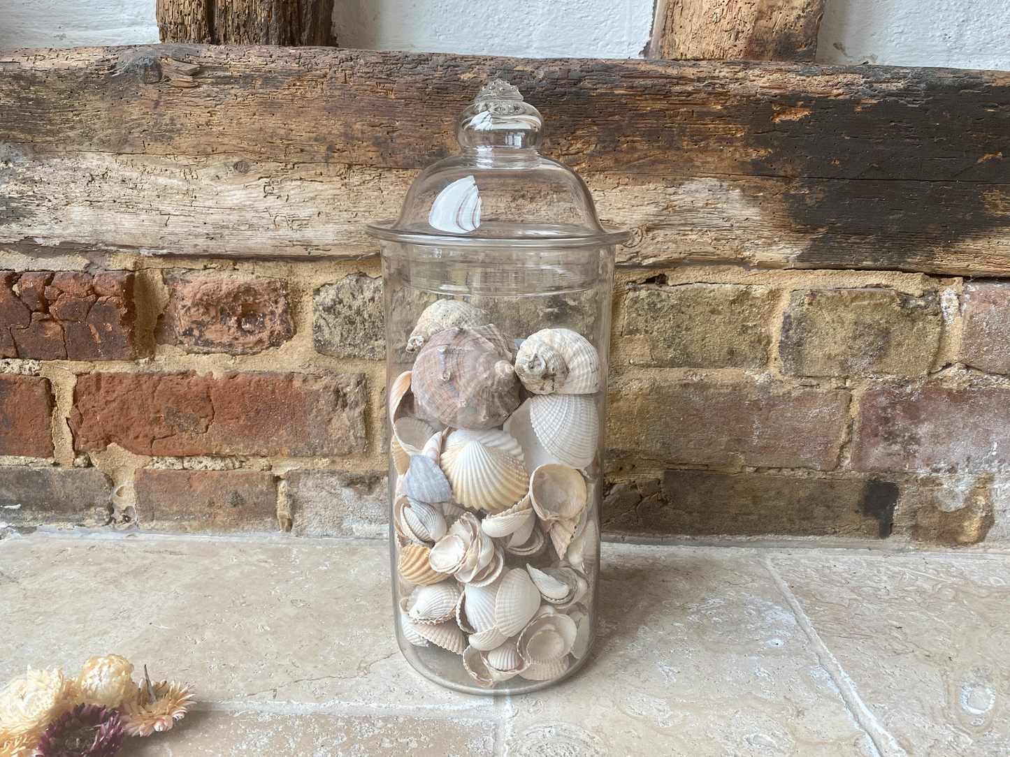 antique french large glass sweet candy epicerie advertising shop display jar