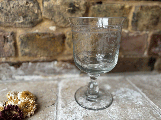 antique french extra large souvenir holiday event symbolic gift acid etched decoration