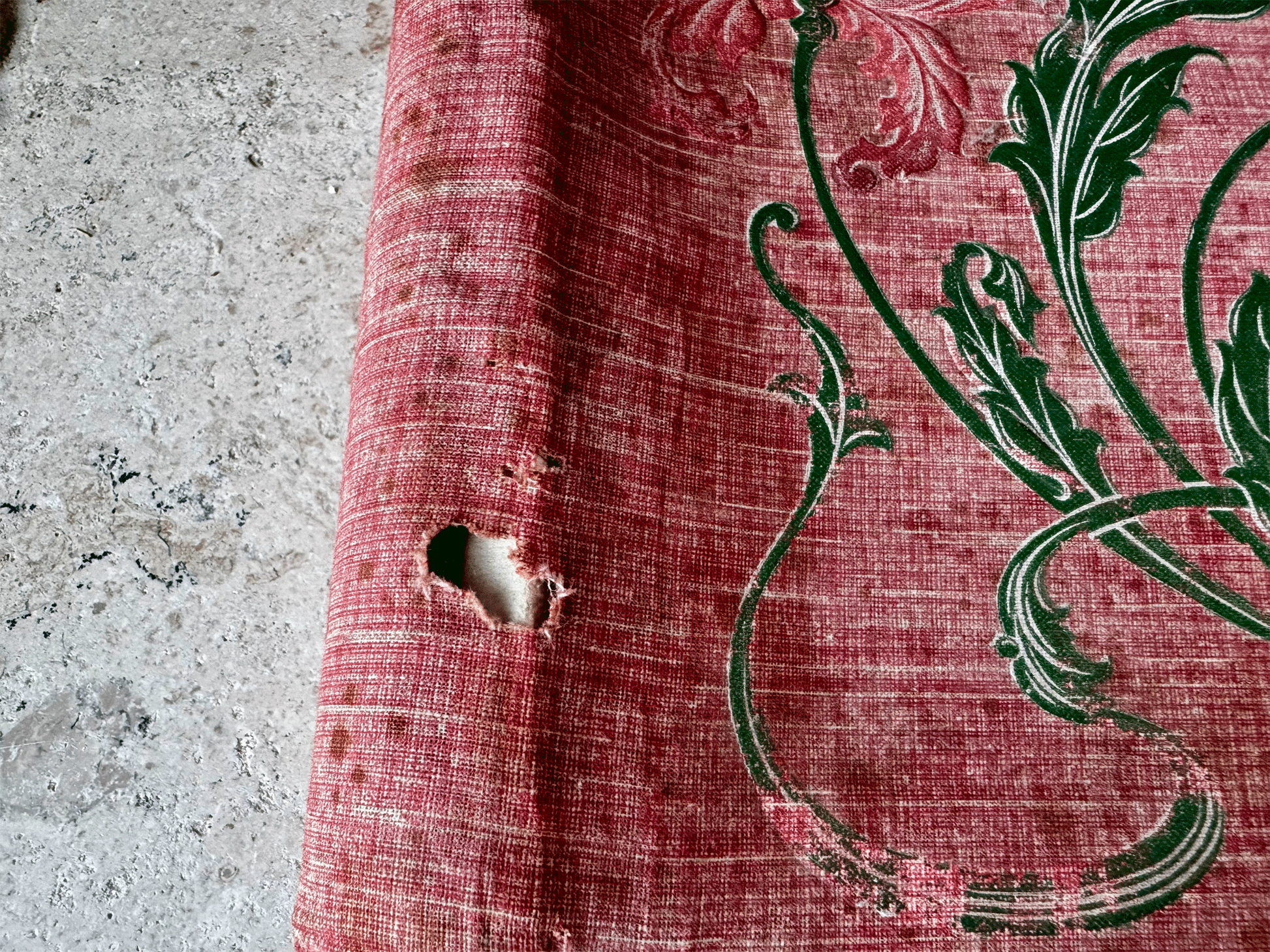 antique french large cartes postales scrapbook aged weathered worn