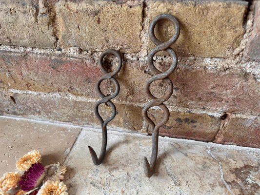 rustic antique french butchers hook industrial vintage interior decor style