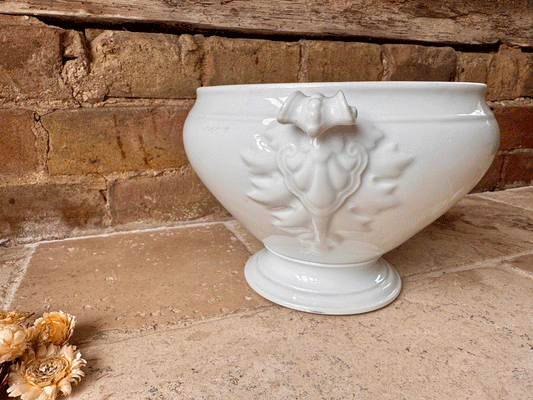 antique french large jean pouyat limoges porcelain soupiere tureen