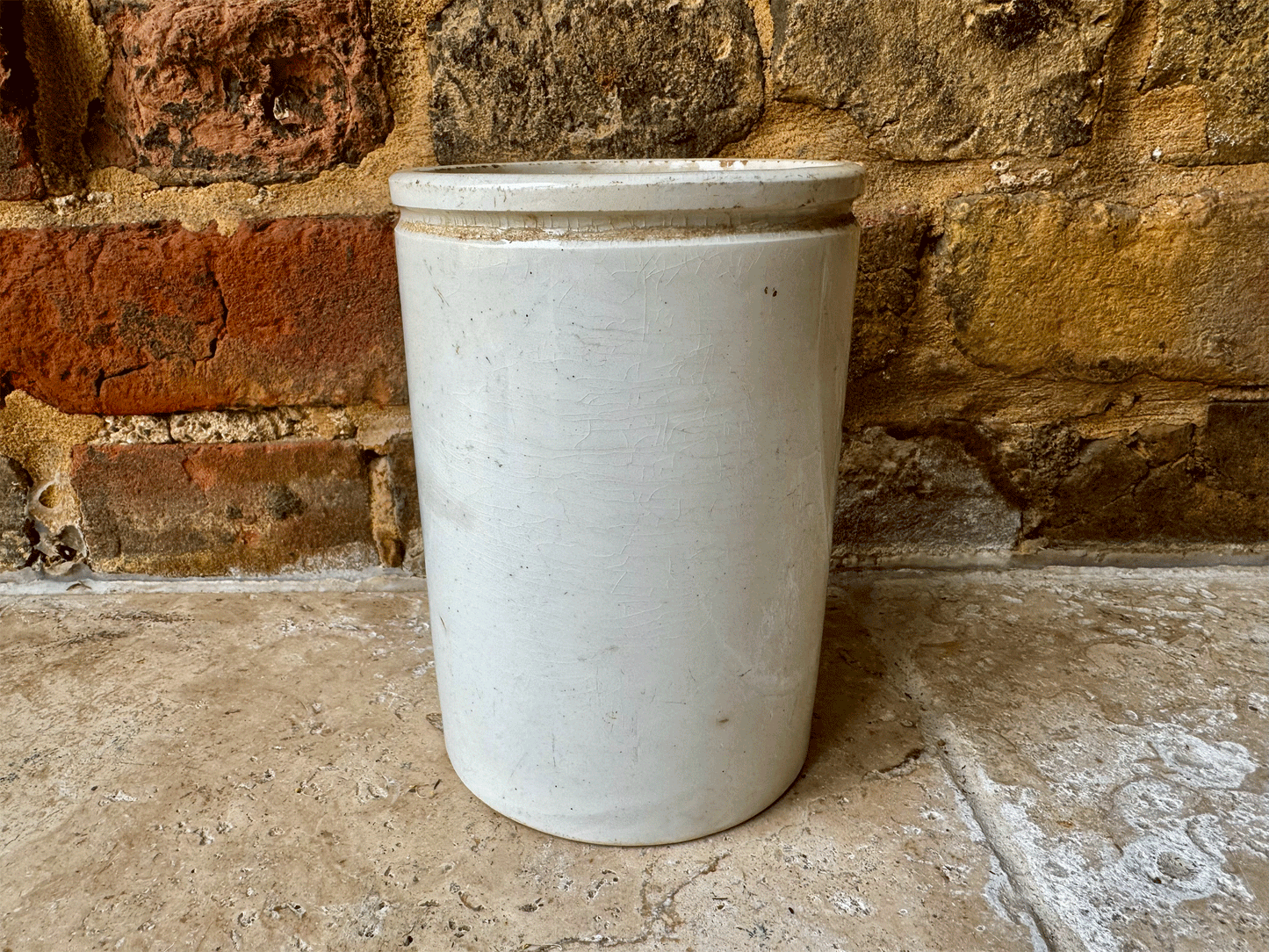 rare large antique french white ironstone large ch robardelle teal confiture advertising pot