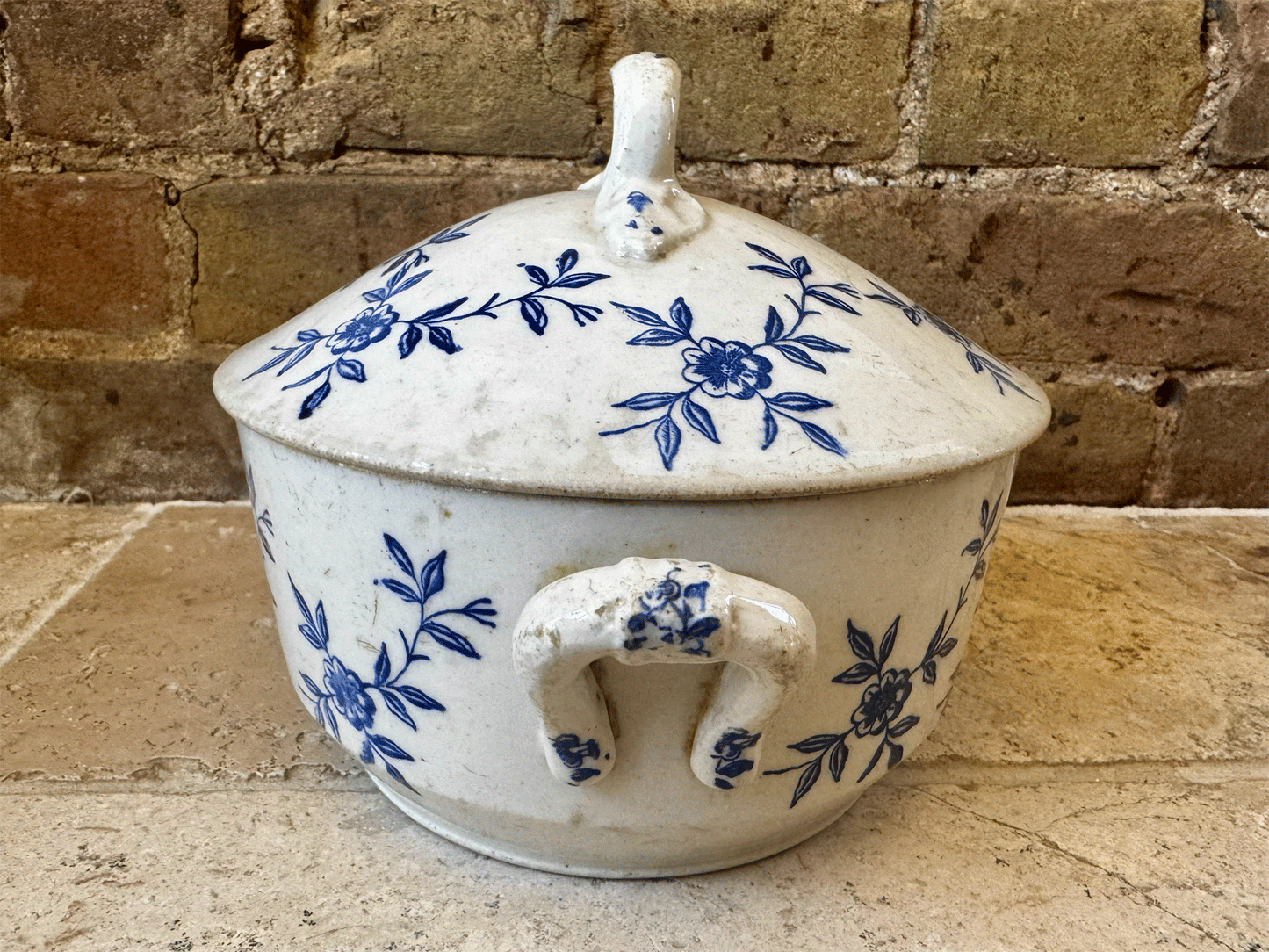 rare large lidded earthenware antique st uze tureen soupiere