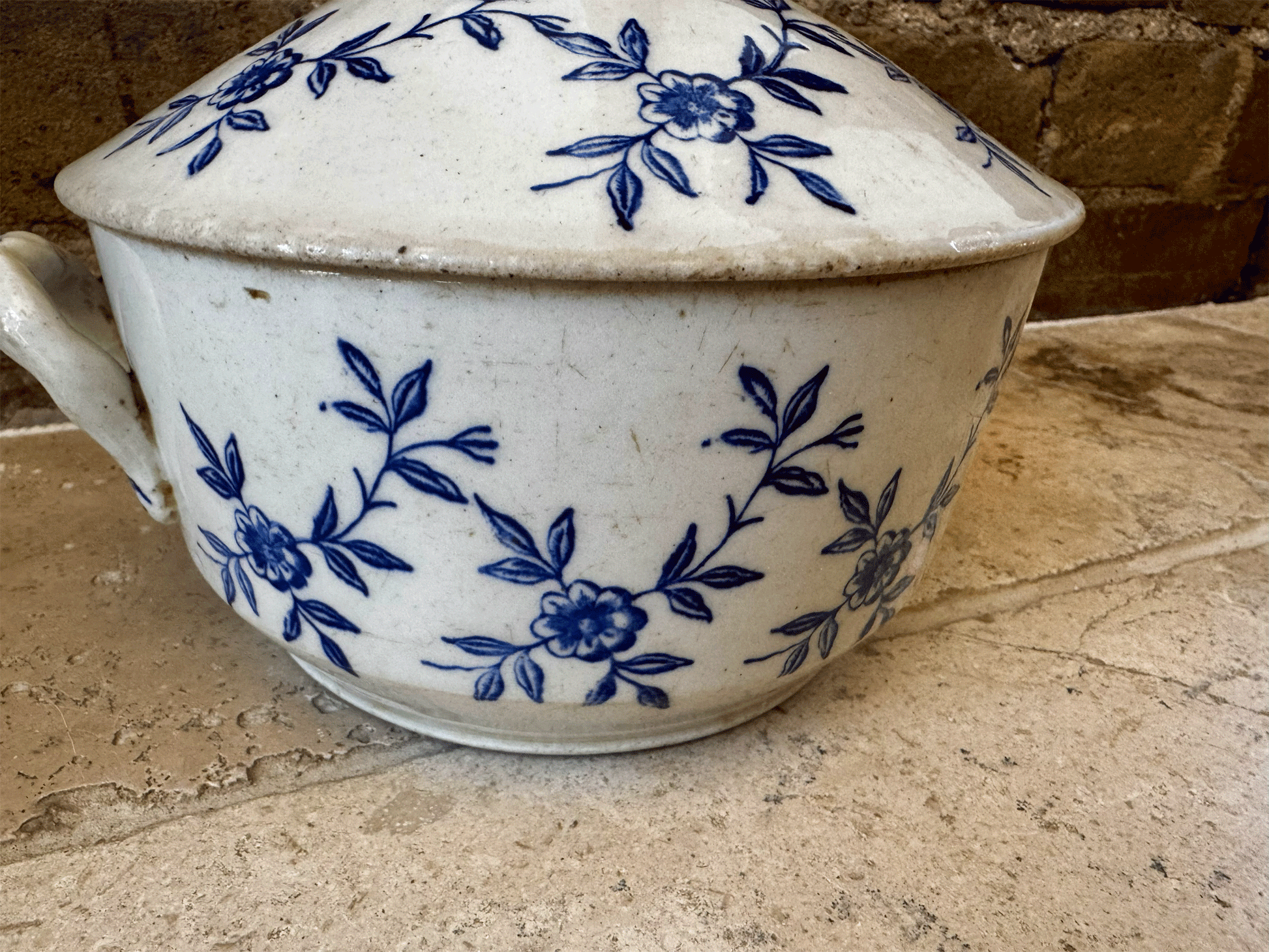 rare large lidded earthenware antique st uze tureen soupiere