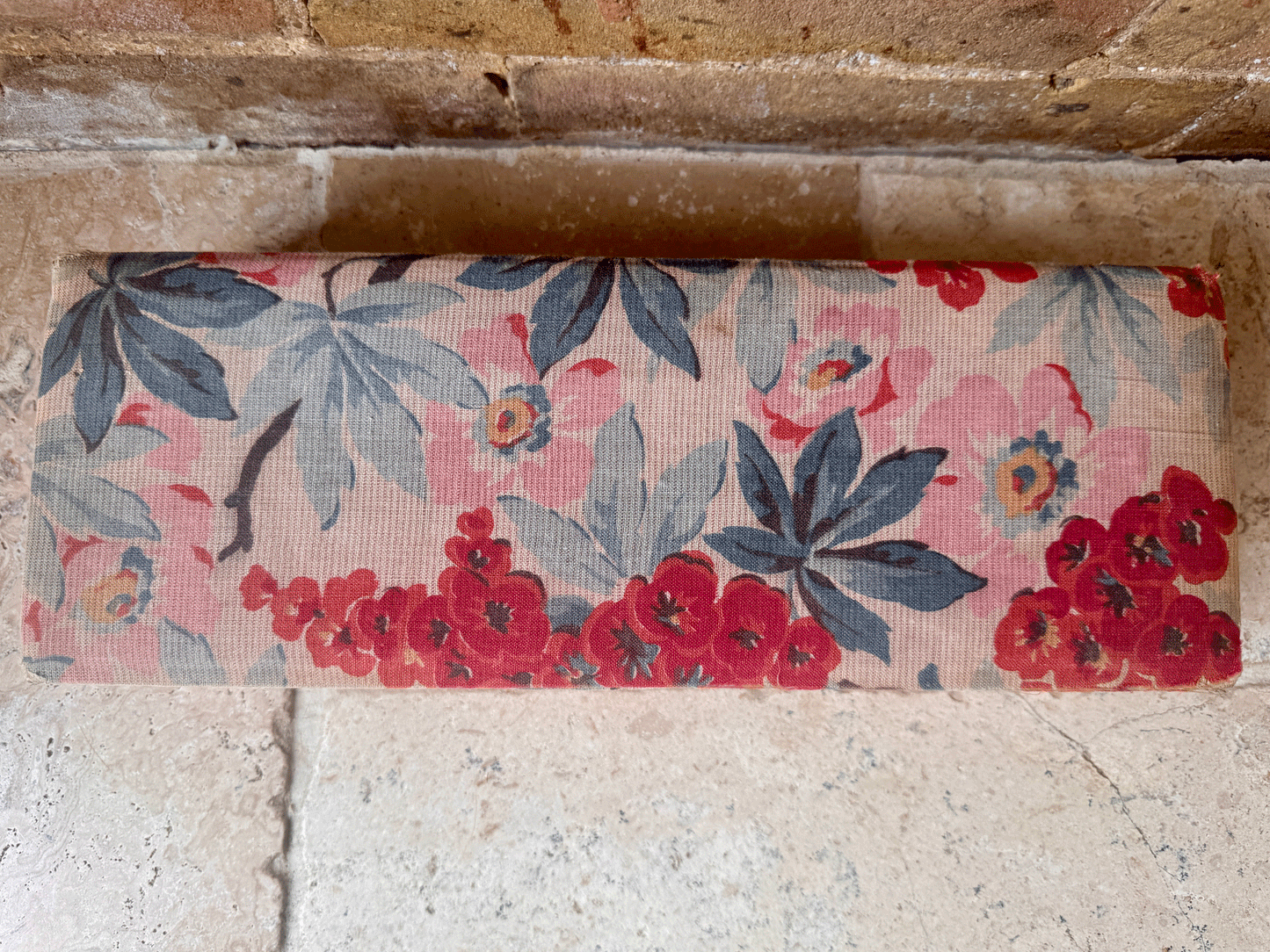 antique french fabric covered boudoir glove box haberdashery sewing samaritaine paris