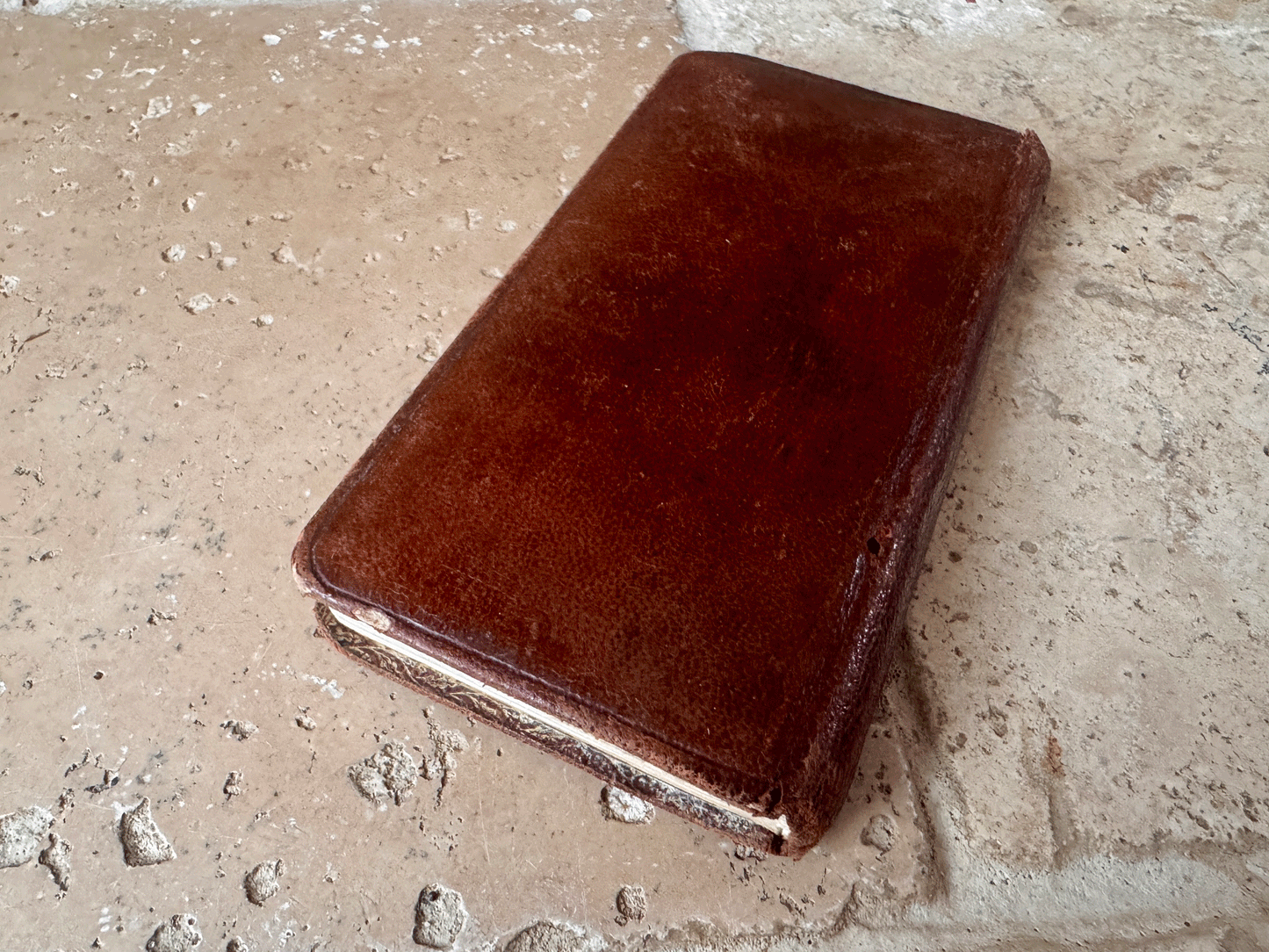 antique french leather bound floral decoration missel roman catholic prayer book