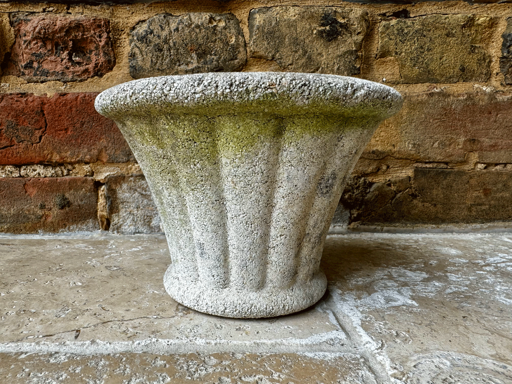 antique french rustic stoneware gardenalia planter