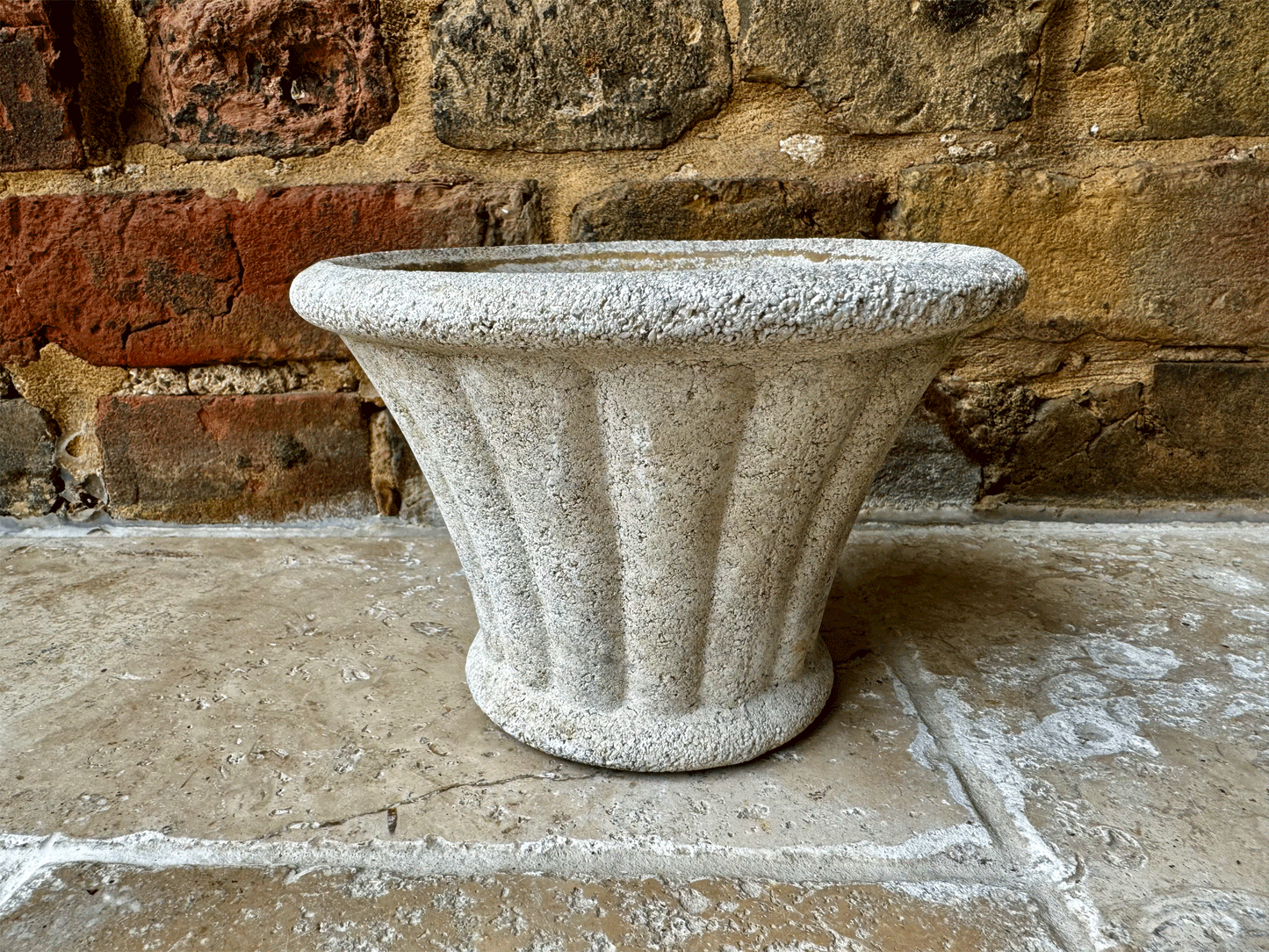 antique french rustic stoneware gardenalia planter