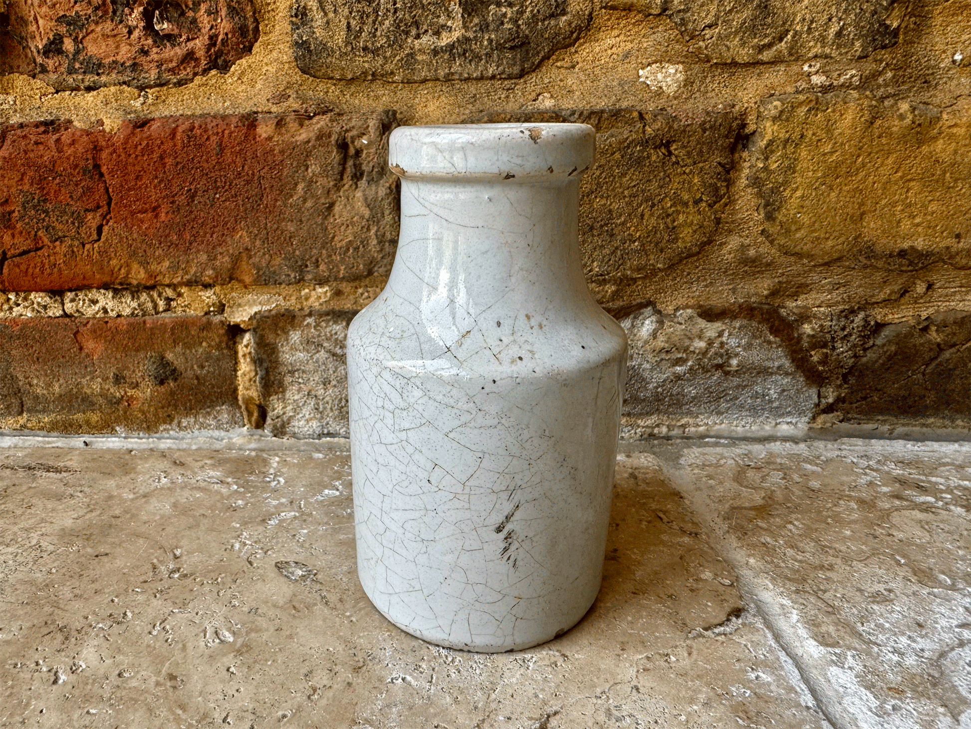 antique french white stoneware mustard advertising pot moutarde bordin paris