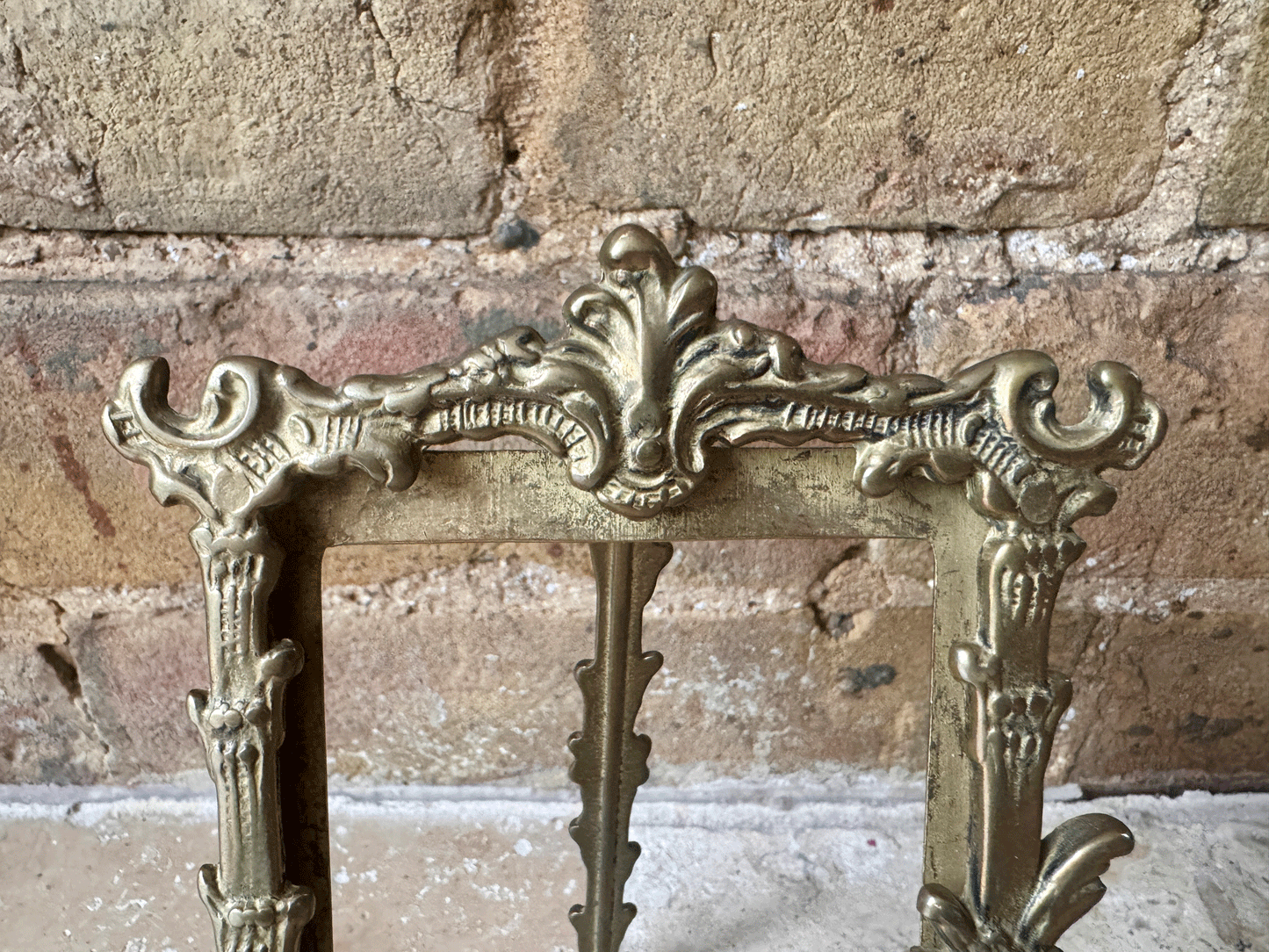 vintge french brass rococo style decorative photo picture frame