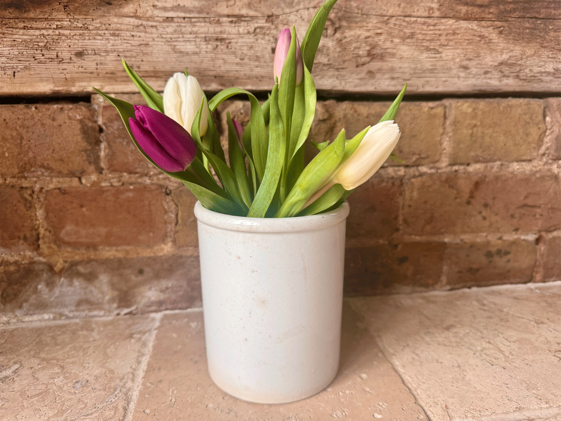large chunky antique french plain white ironstone confiture pot k g luneville