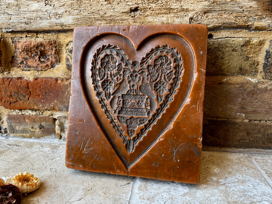 rare antique french deeply arved marzipan wedding cake memento souvenir mould