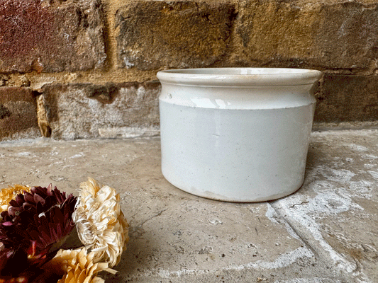 antique french white ironstone creil montereau white ironstone confiture pot