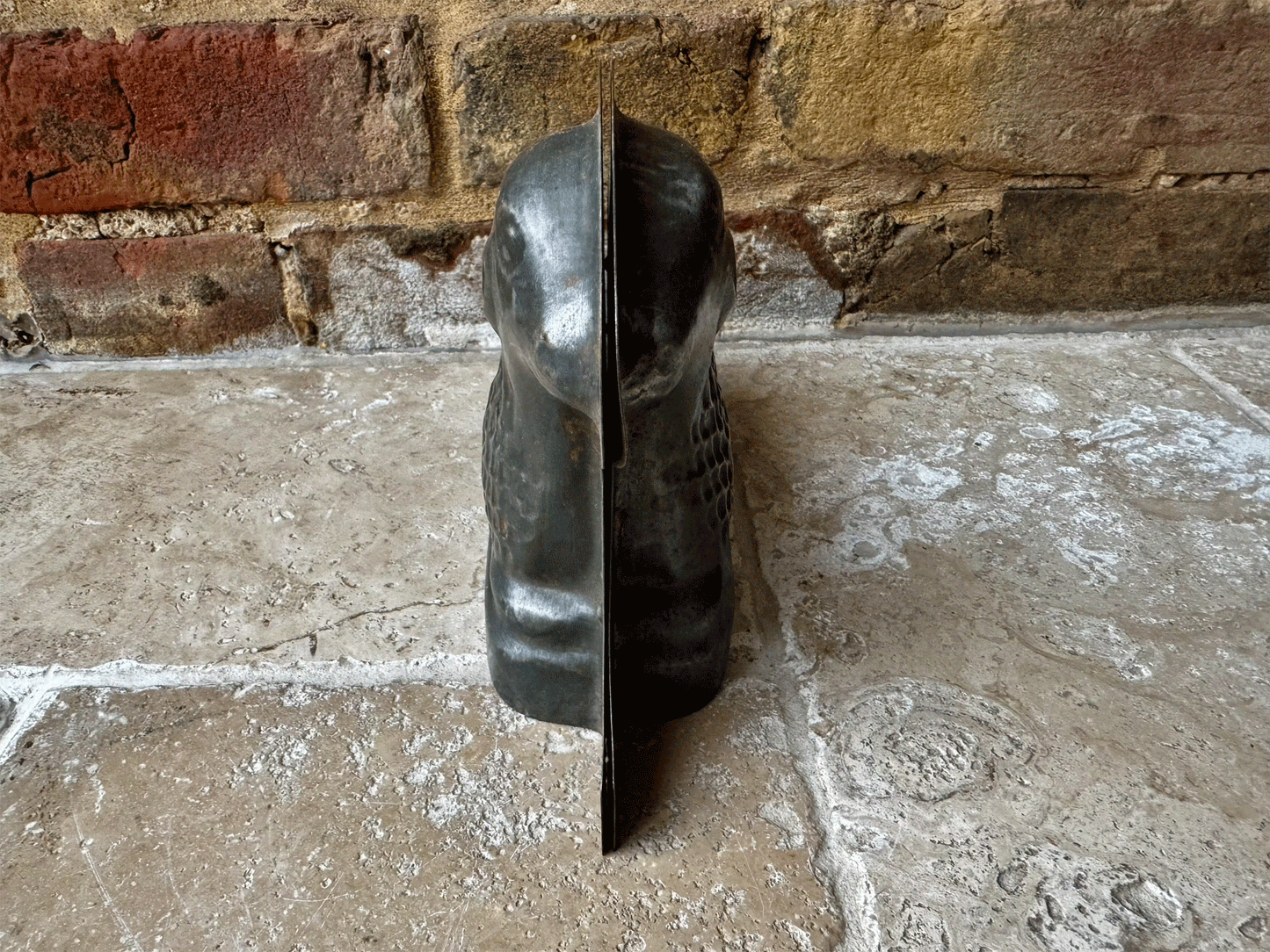 antique french tin steel chocolate mould lamb sheep