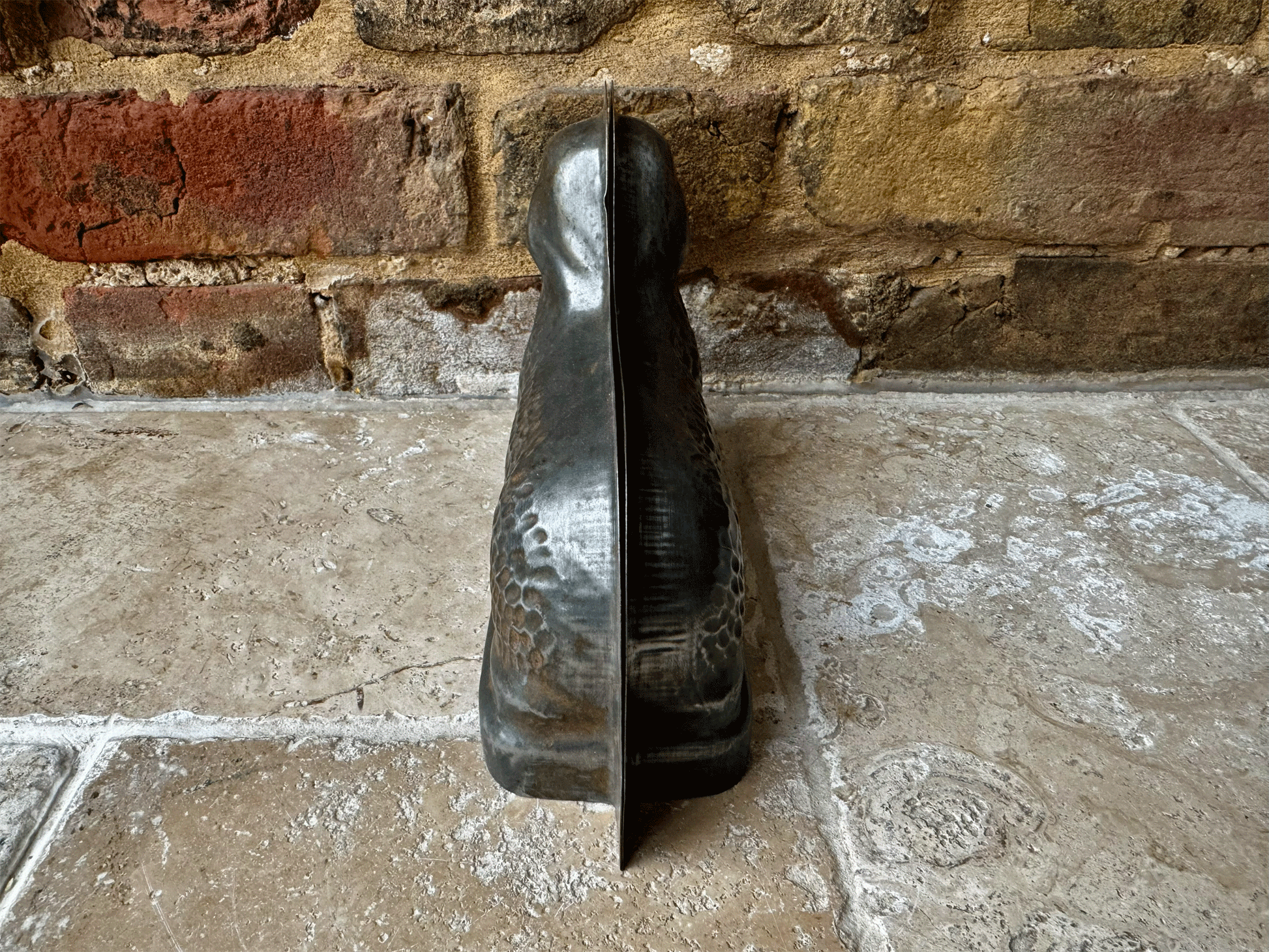 antique french tin steel chocolate mould lamb sheep