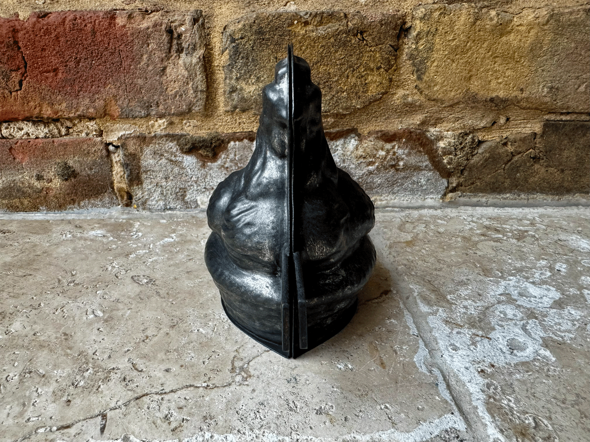 antique steel tin vintage easter chocolate mould laying hen basket