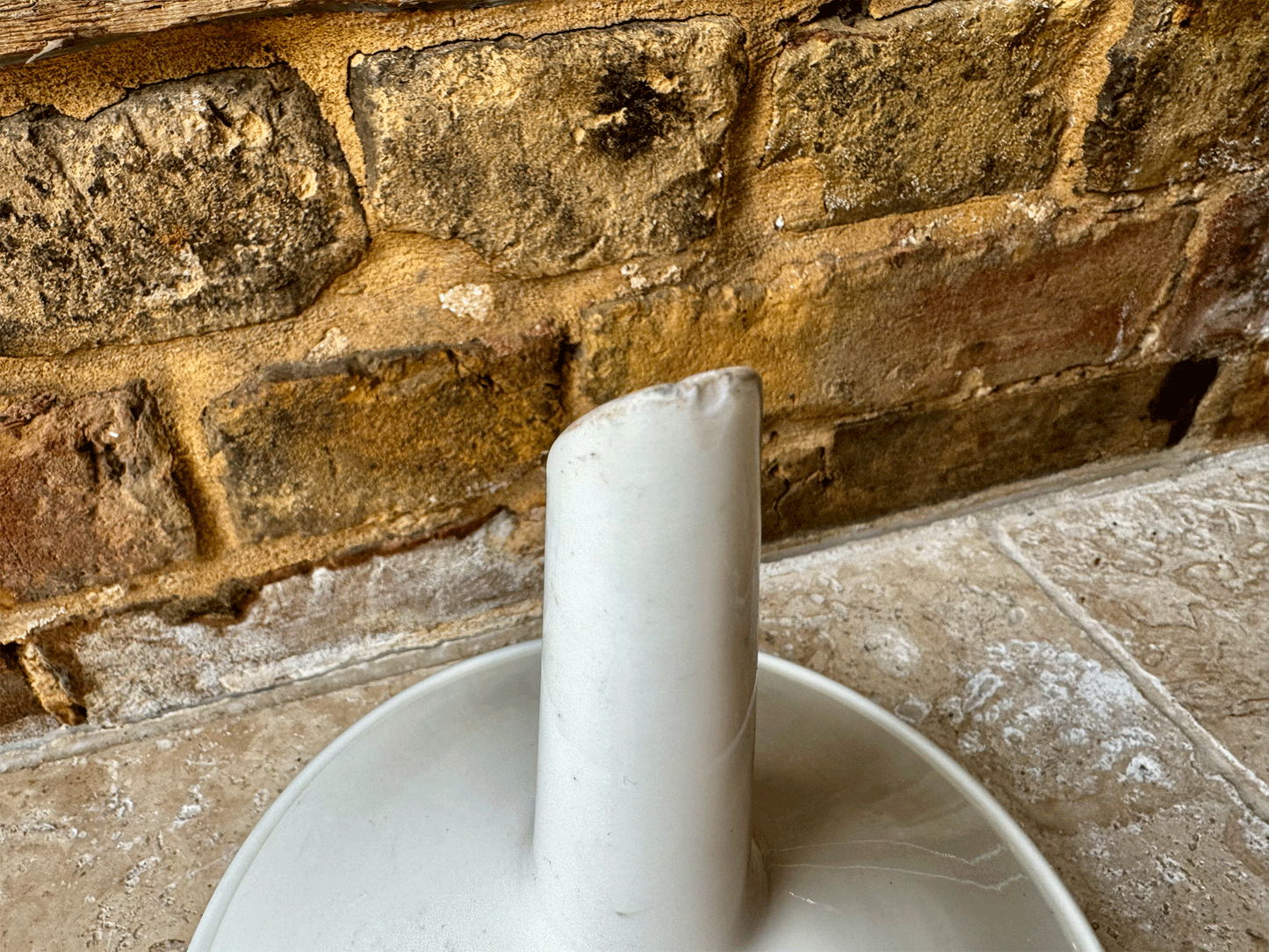 extra large antique french white ironstone pharmacy laboratory funnel