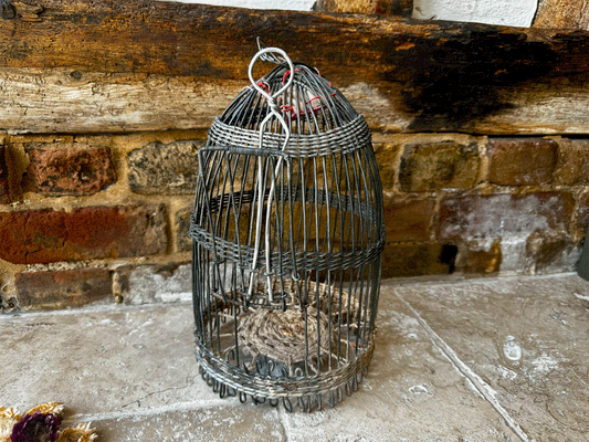 rustic country decor antique spanish wirework bird cage house