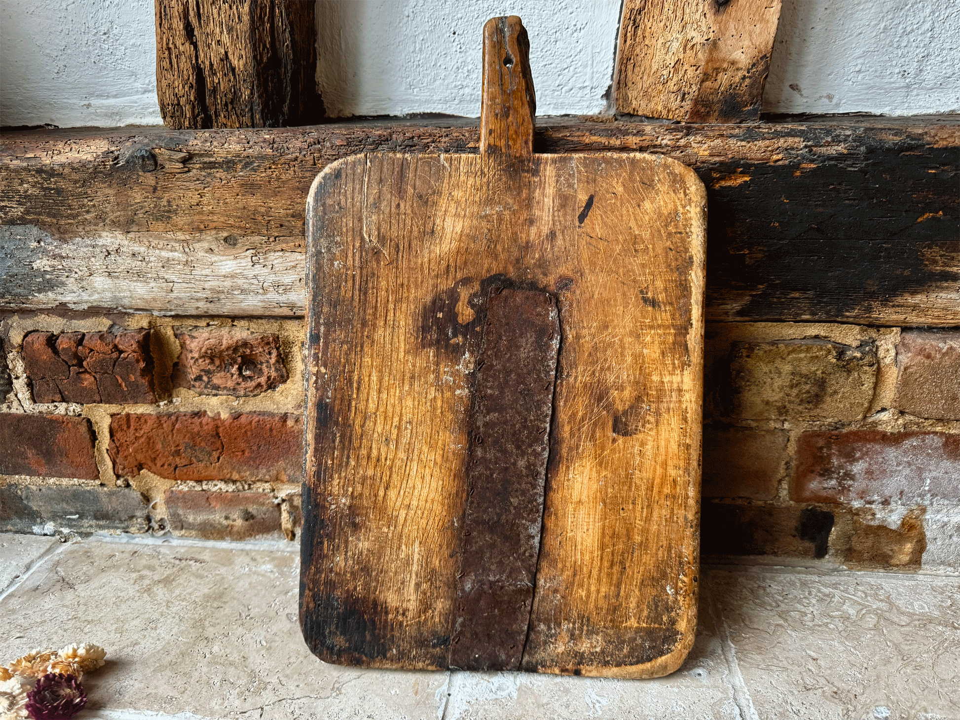 antique rustic primitive dough board cutting breadboard swedish 19th century 1800s