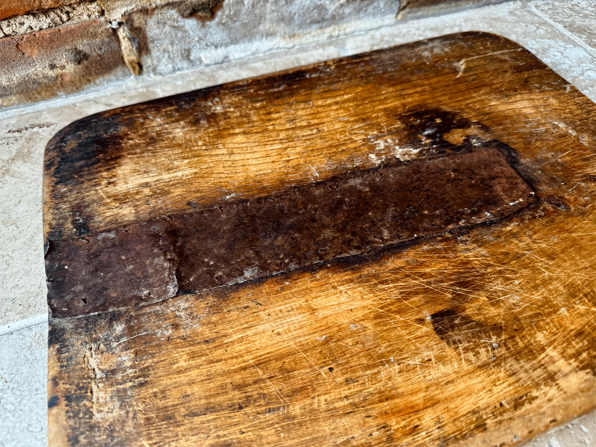 antique rustic primitive dough board cutting breadboard swedish 19th century 1800s