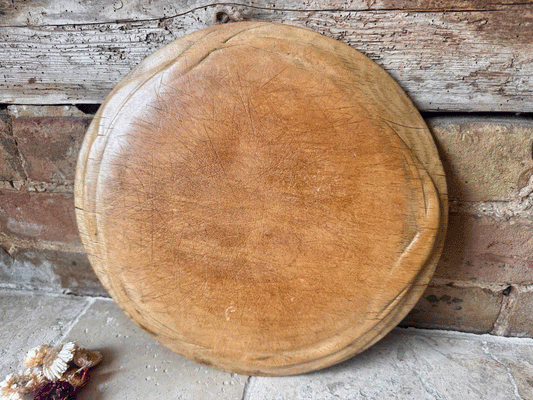 antique victorian cavred wooden treen breadboard ribbon barley wheat decorative border
