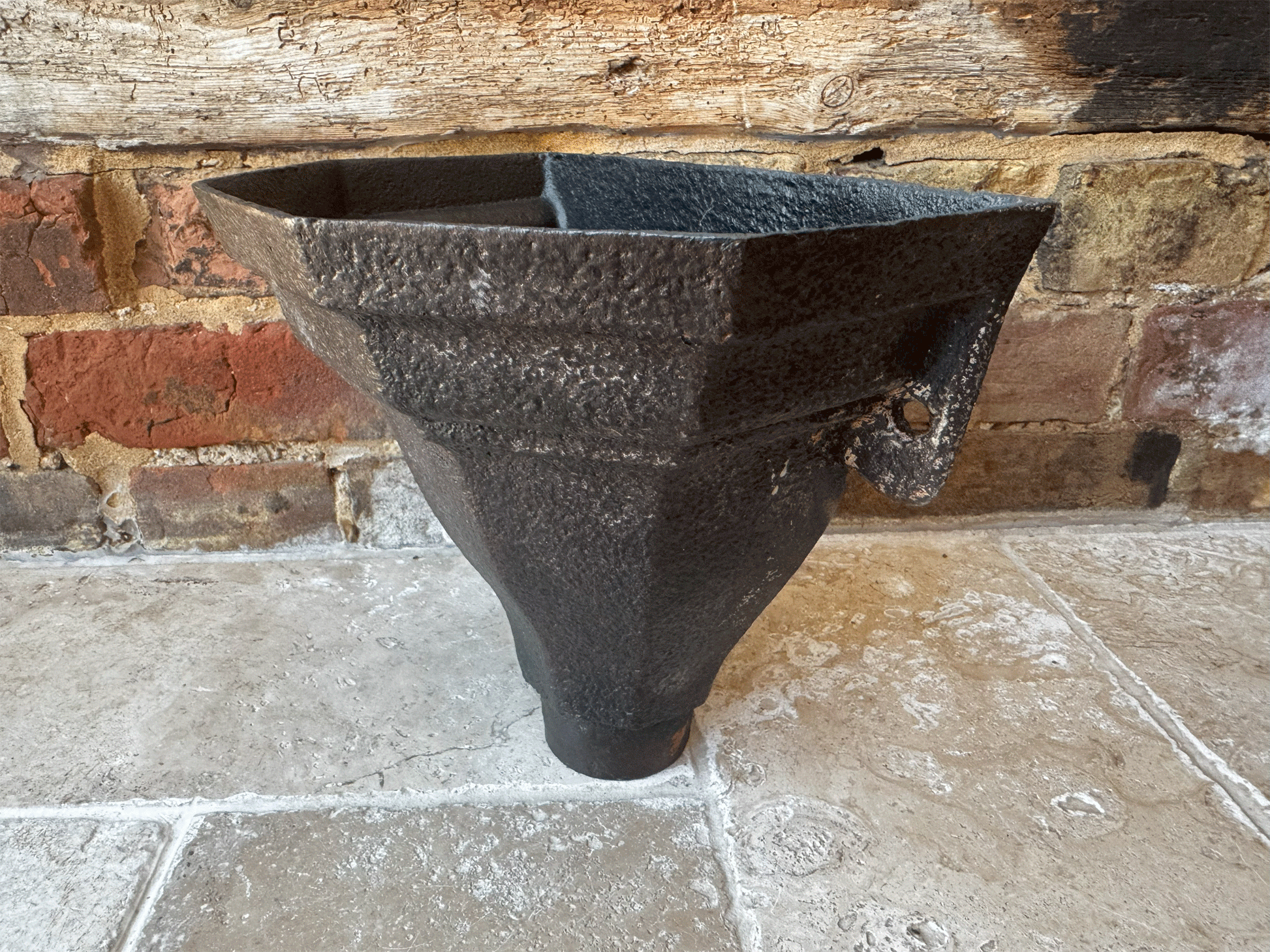 large antique victorian cast iron drain hopper rustic decor gardenalia planter