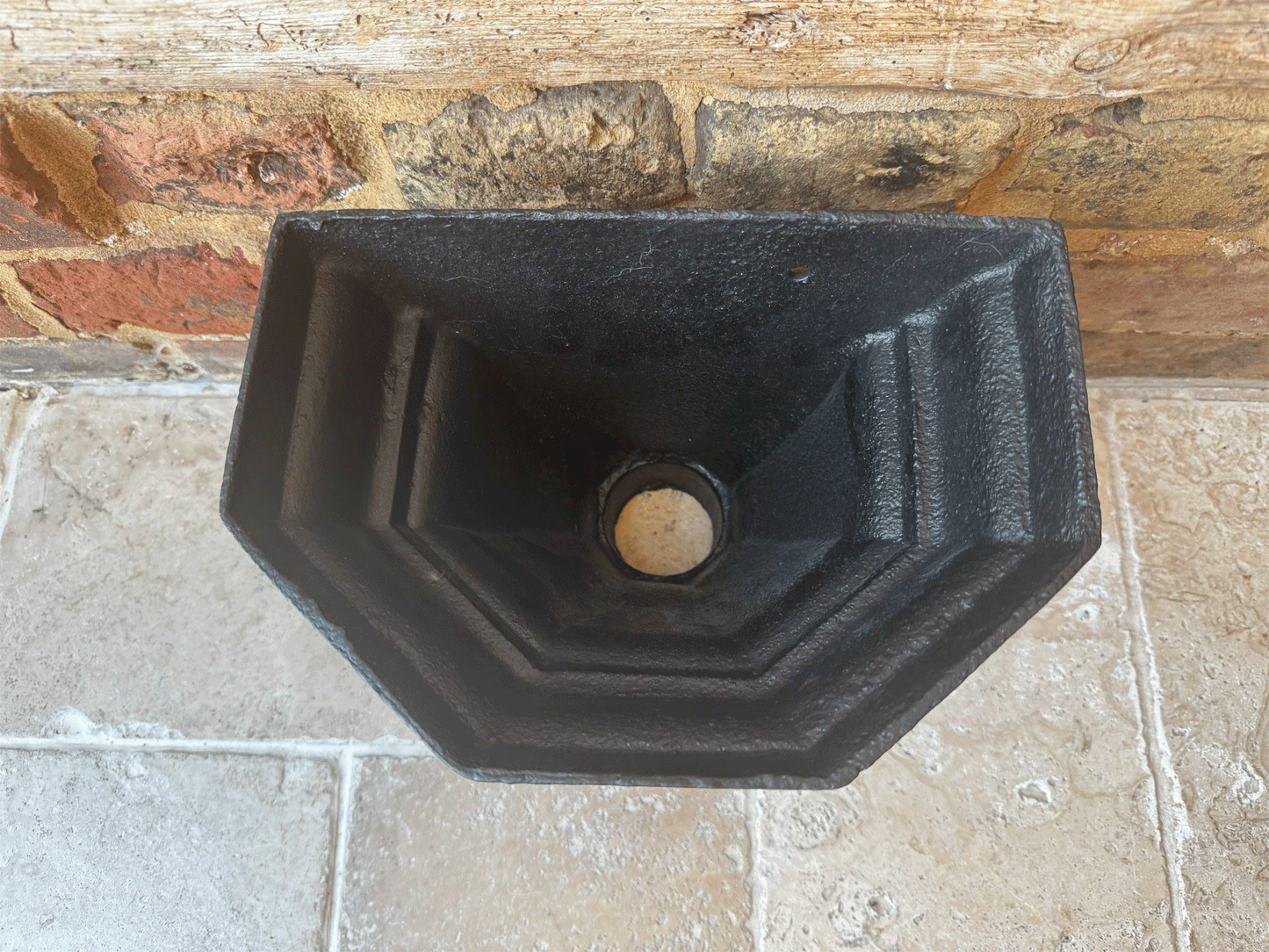 large antique victorian cast iron drain hopper rustic decor gardenalia planter