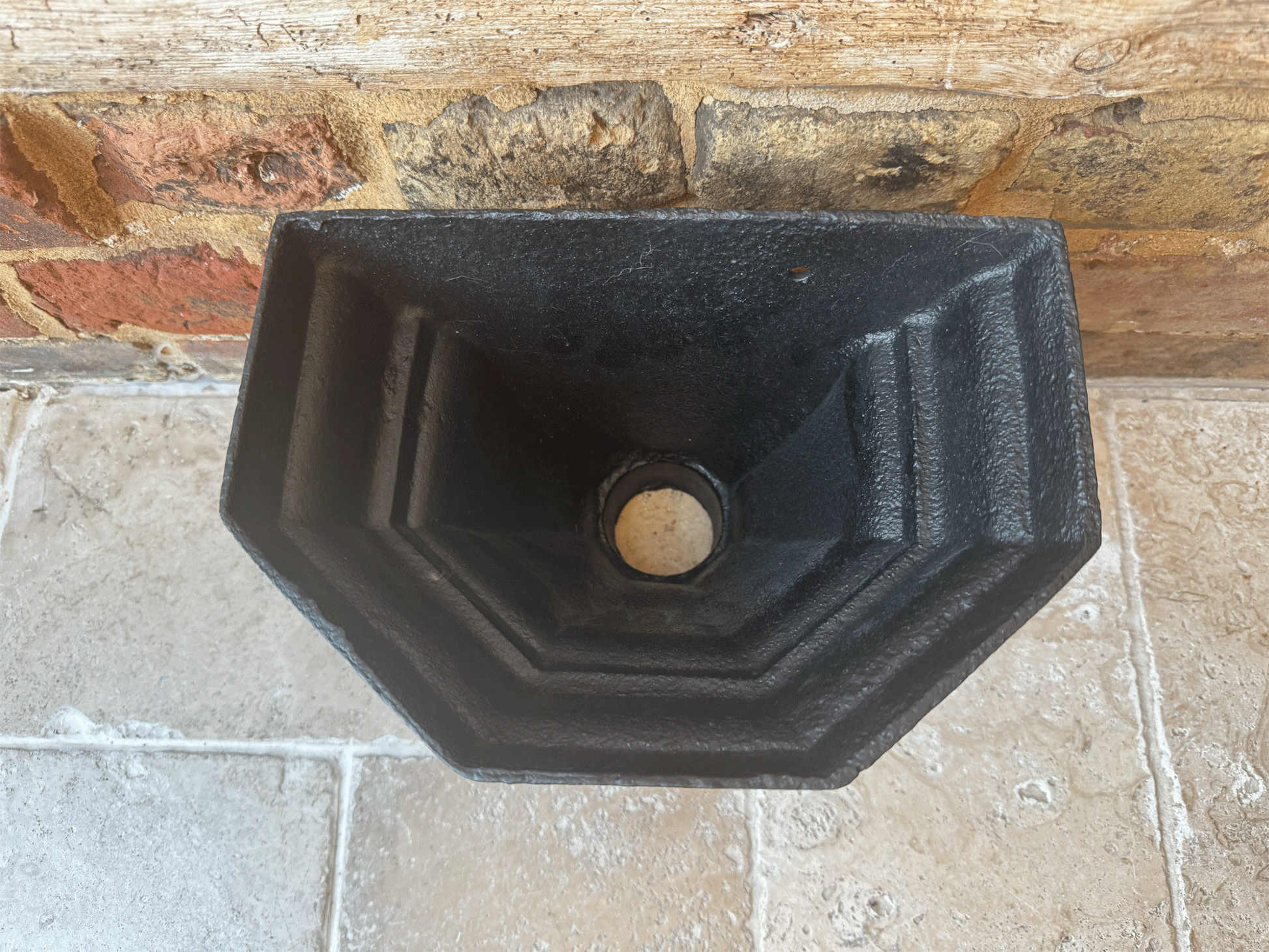 large antique victorian cast iron drain hopper rustic decor gardenalia planter