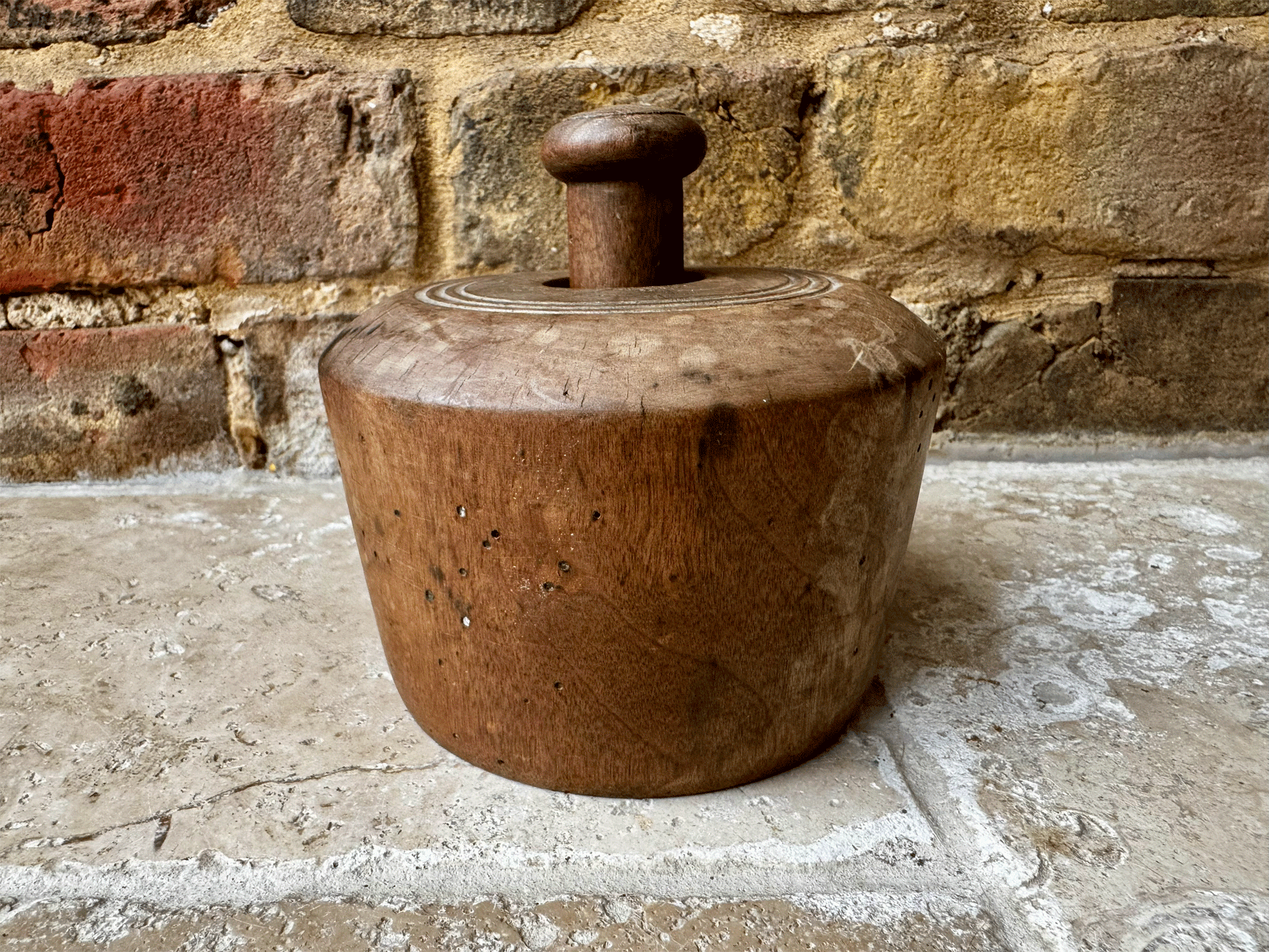 antique victorian extra large carved wooden butter stamp mould swimming swan