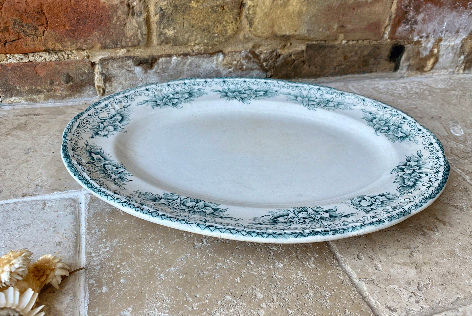 Antique top serving plates