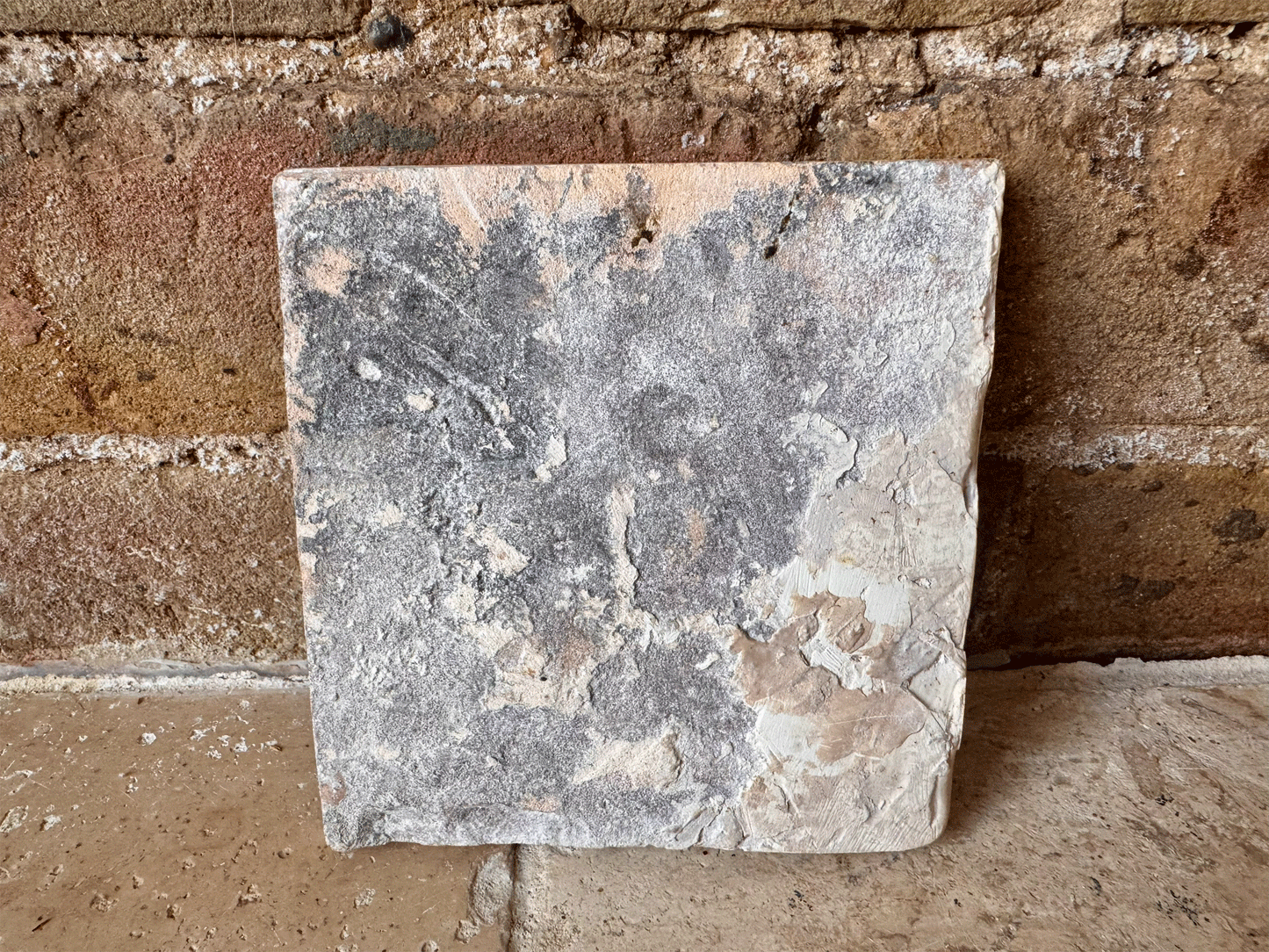 antique dutch rare 17th century 1600s delft tile animal goat