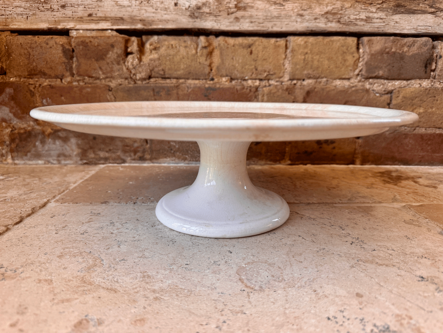 antique dutch extra large white ironstone cake patisserie stand petrus regout