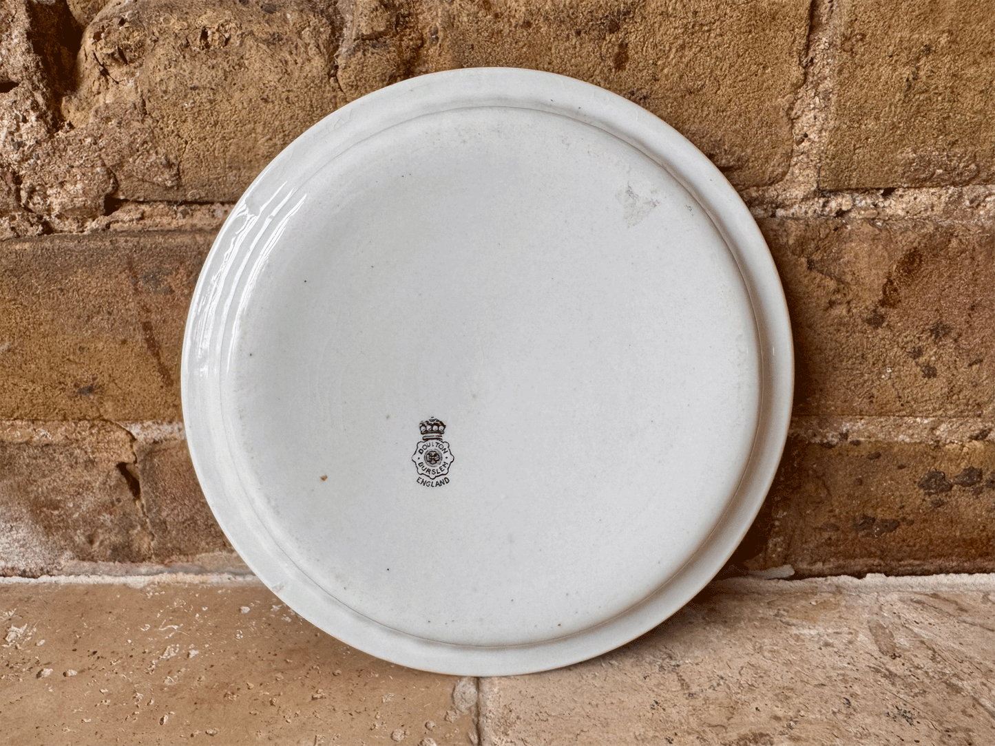 antique edwardian english white ironstone shortlbread mould advertising brown polson paisley flour