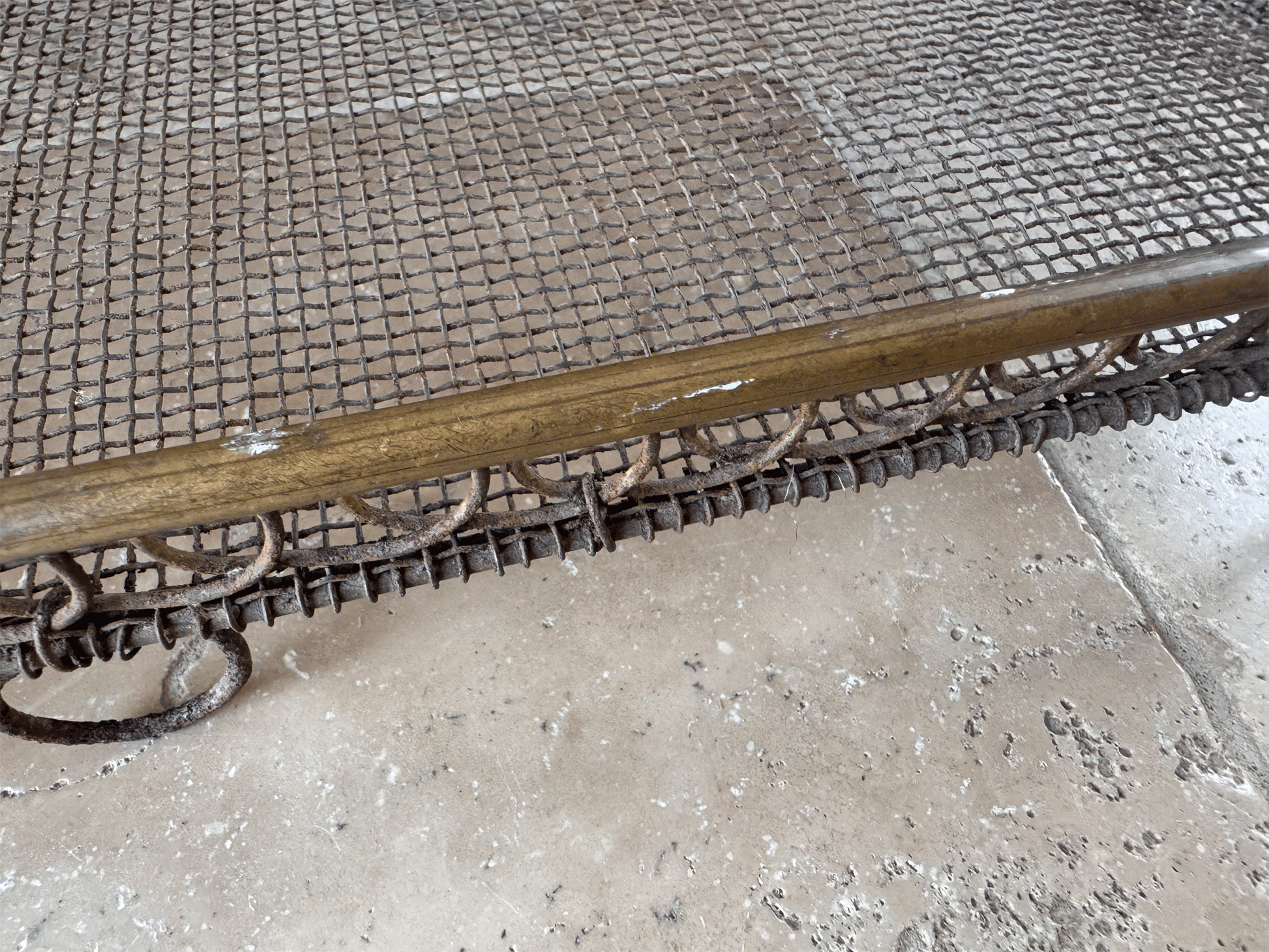 rare antique victorian large wirework bar loop topped cake cooling rack