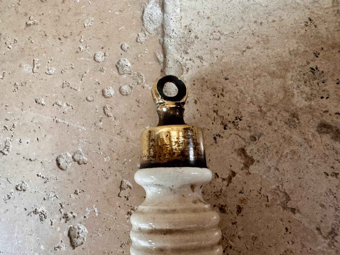 rare antique edwardian white ironstone cistern toilet lavatory loo pull handle black transferware typography