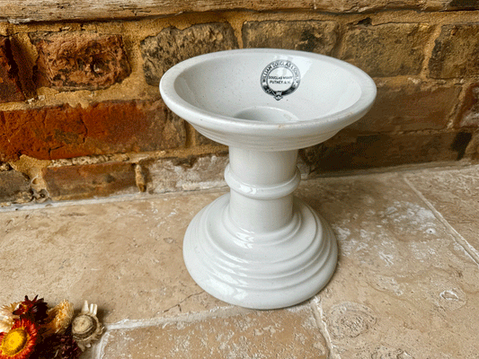 rare antique edwardian white ironstone ham stand william douglas putney wharf advertising