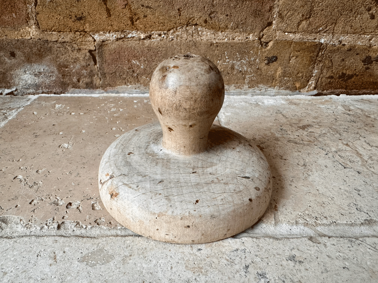 large antique victorian rare scarce carved treen wooden butter stamp fleur de lys prince wales feathers royal memorabilia