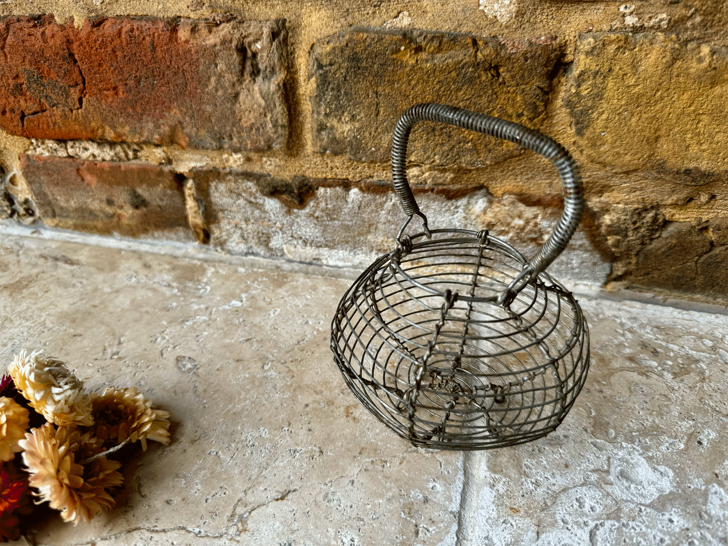 vintage french mid century wirework garlic basket