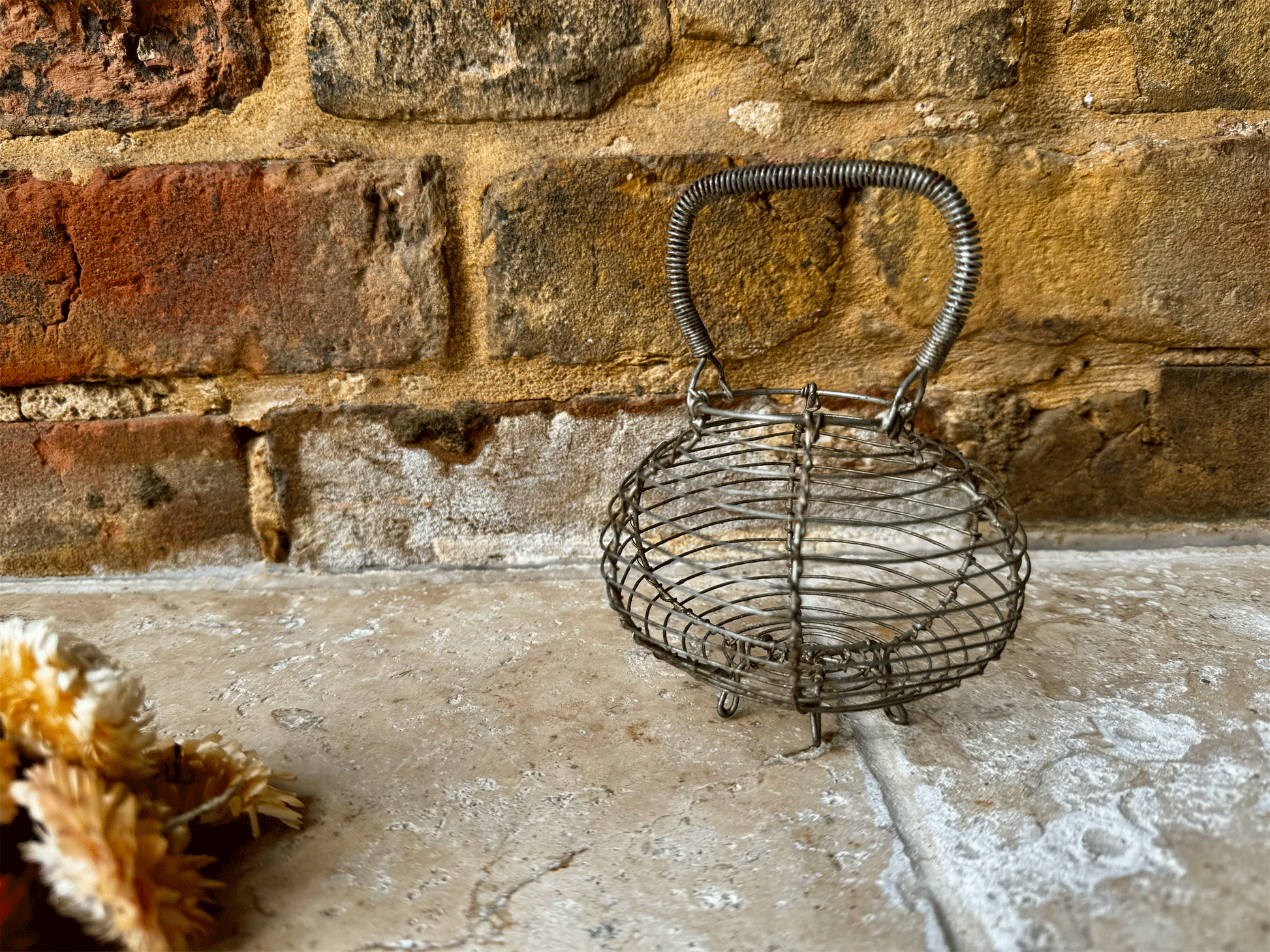 vintage french mid century wirework garlic basket