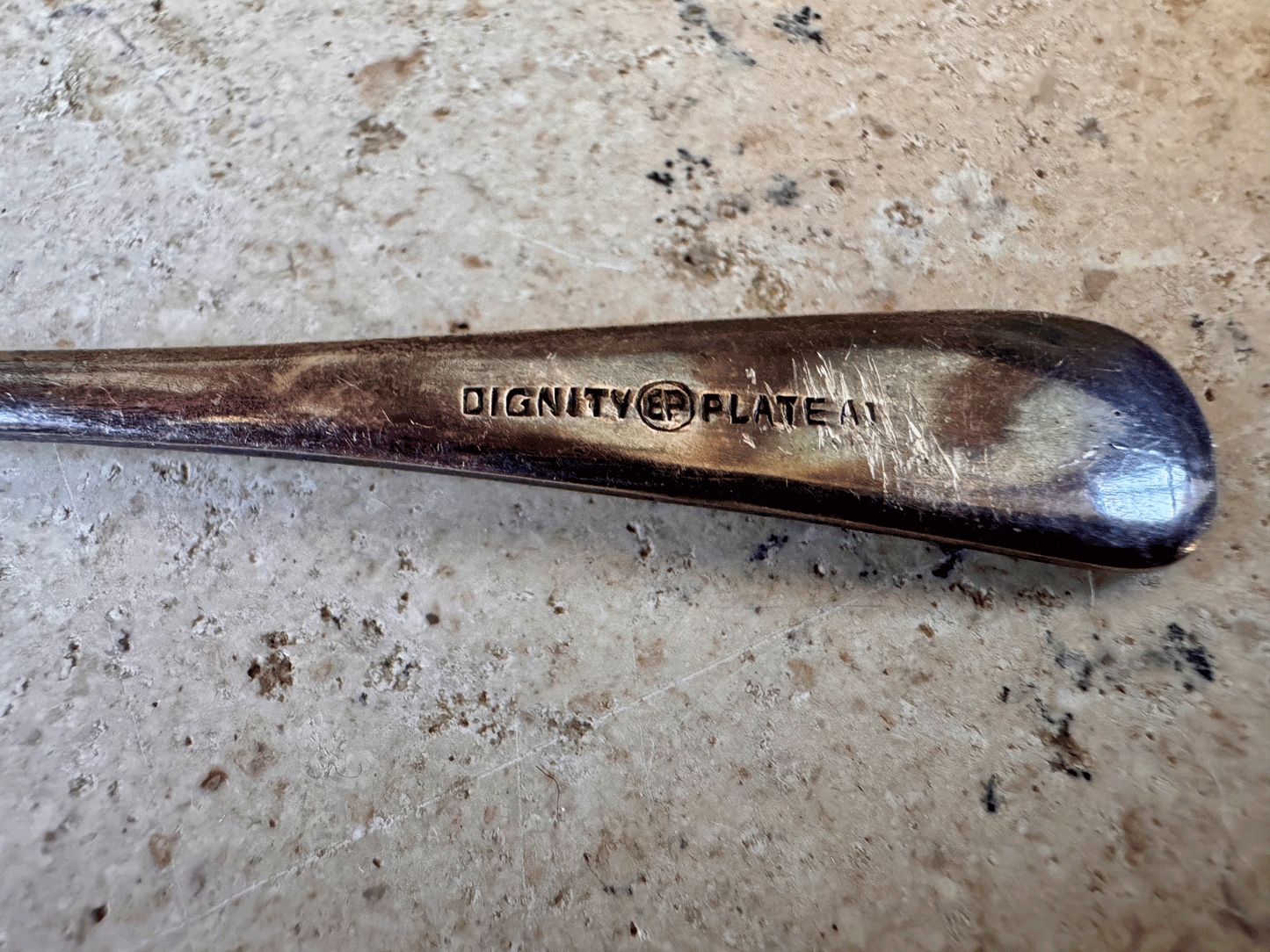 antique edwardian silver plated butter knife spreader dignity