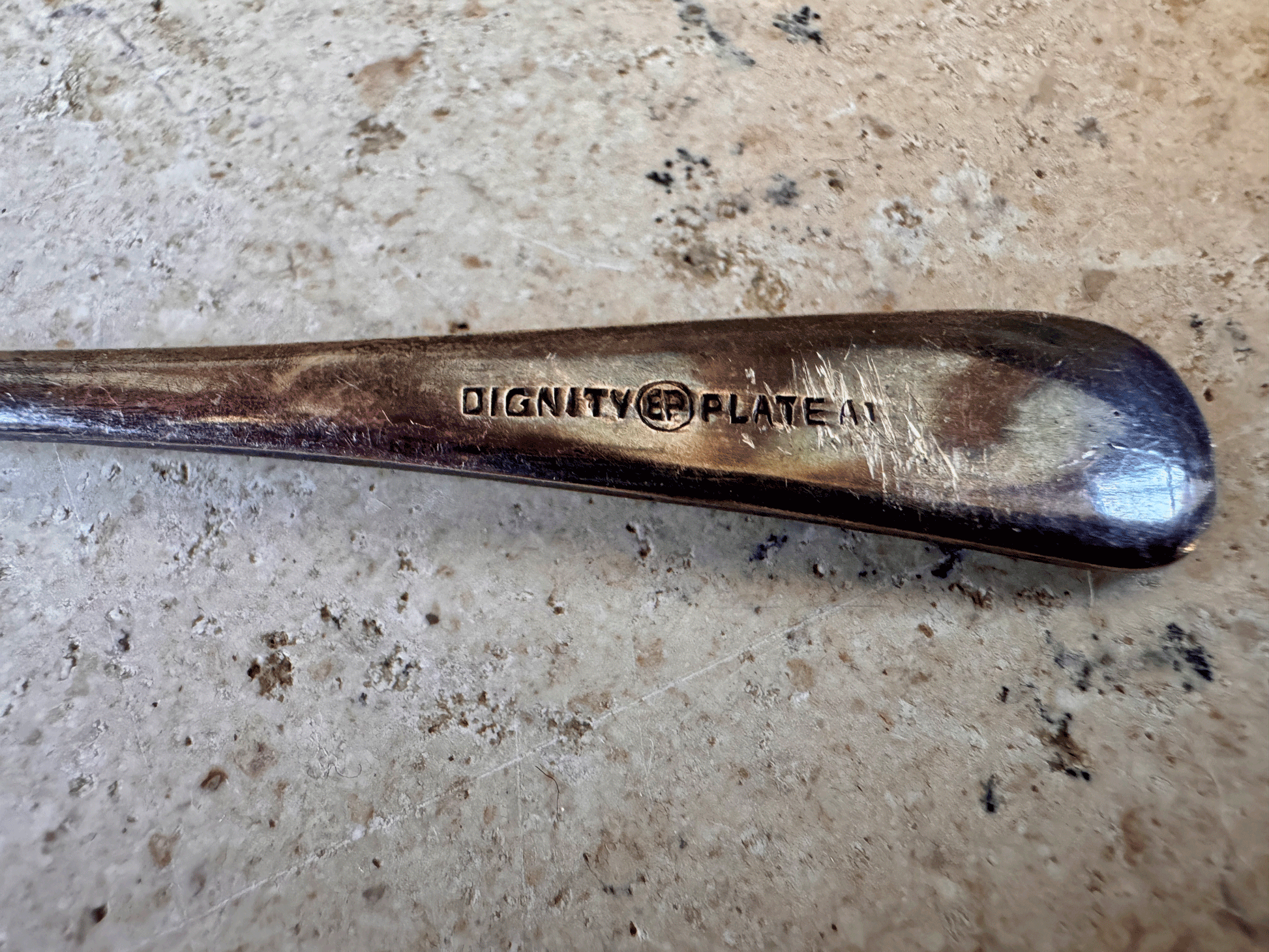 antique edwardian silver plated butter knife spreader dignity